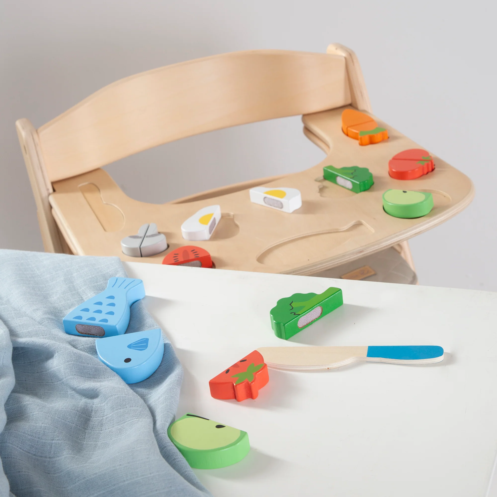 Essbrett mit Spielelementen - Passend für Hochstuhl Sit Up Flex - Holz natur - Image 6