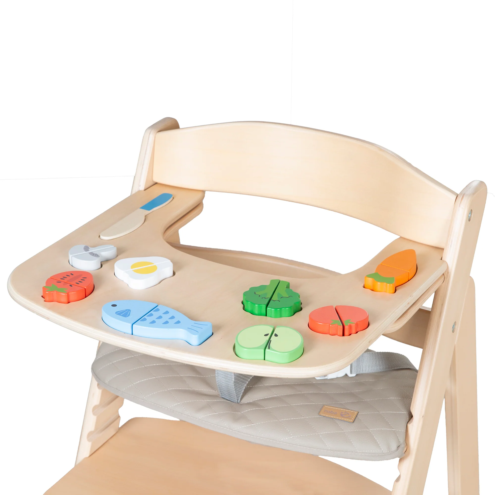 Essbrett mit Spielelementen - Passend für Hochstuhl Sit Up Flex - Holz natur - Image 8