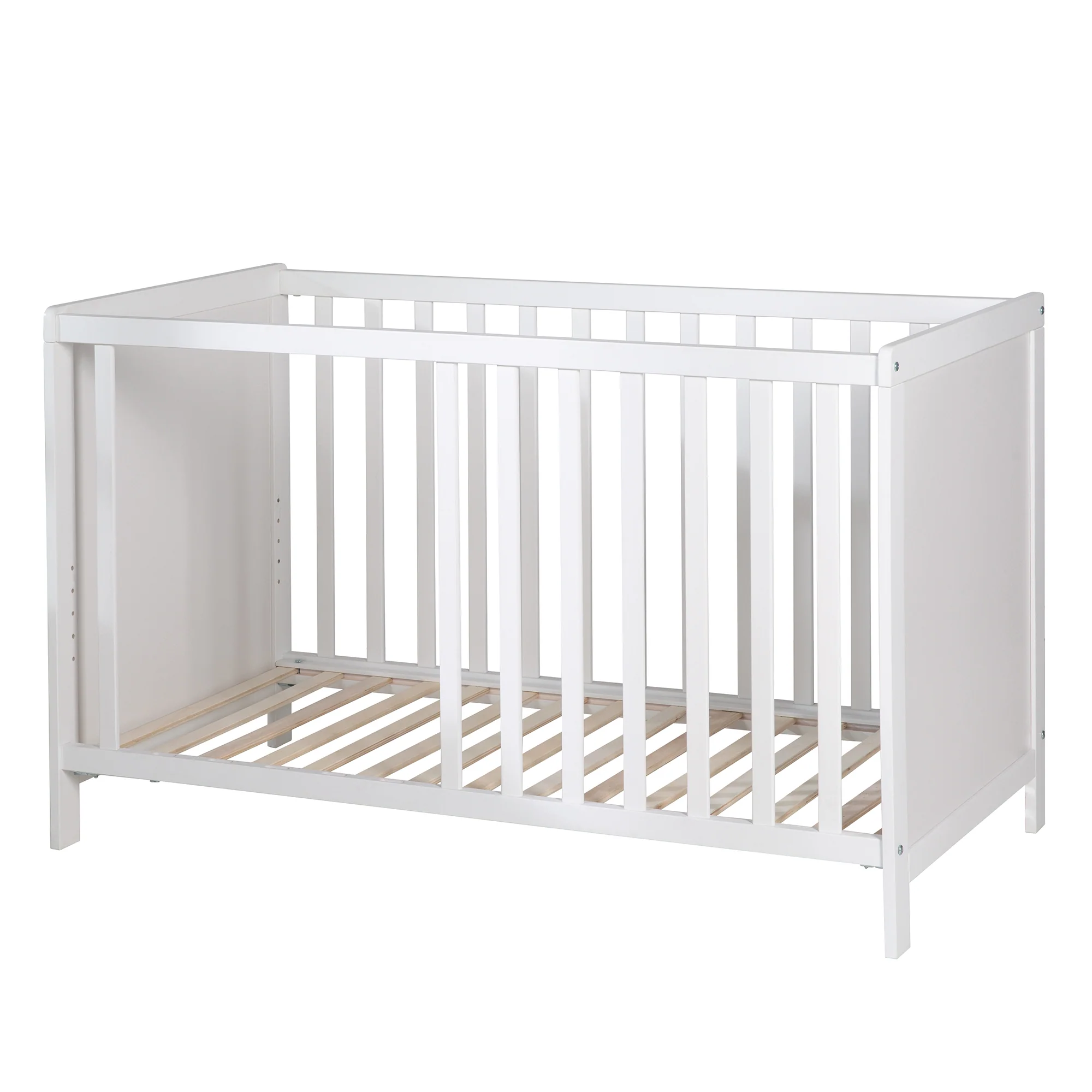 Baby- & Beistellbett 2in1 'Hamburg' 60x120 cm, weiß, verstellbar, inkl. 5 Schlupfsprossen - Image 15