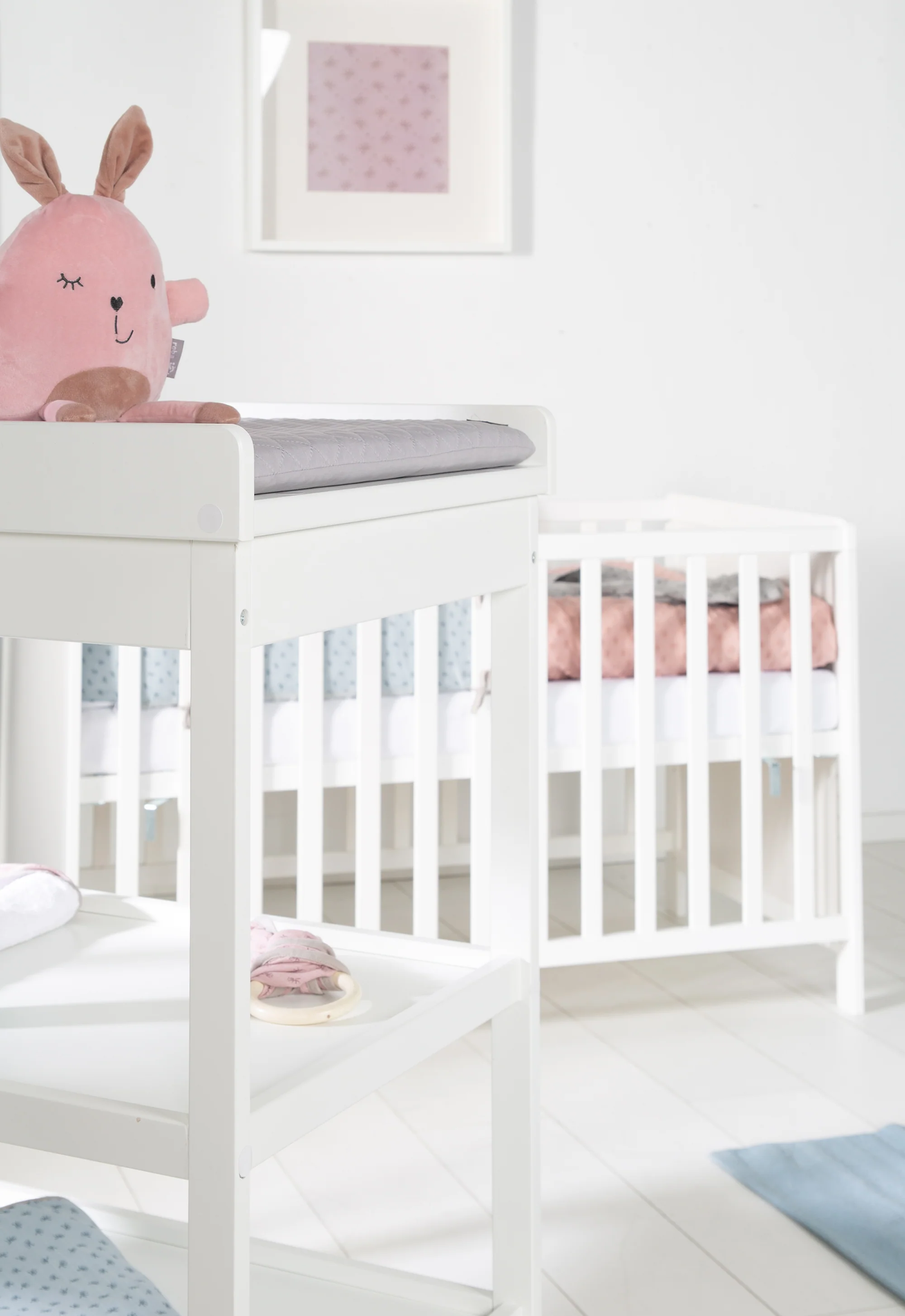 Kinderzimmerset 'roba Style' inkl. Wickelkommode & Beistellbett, mit Lattenrost, 60 x 120 cm, weiß - Image 16