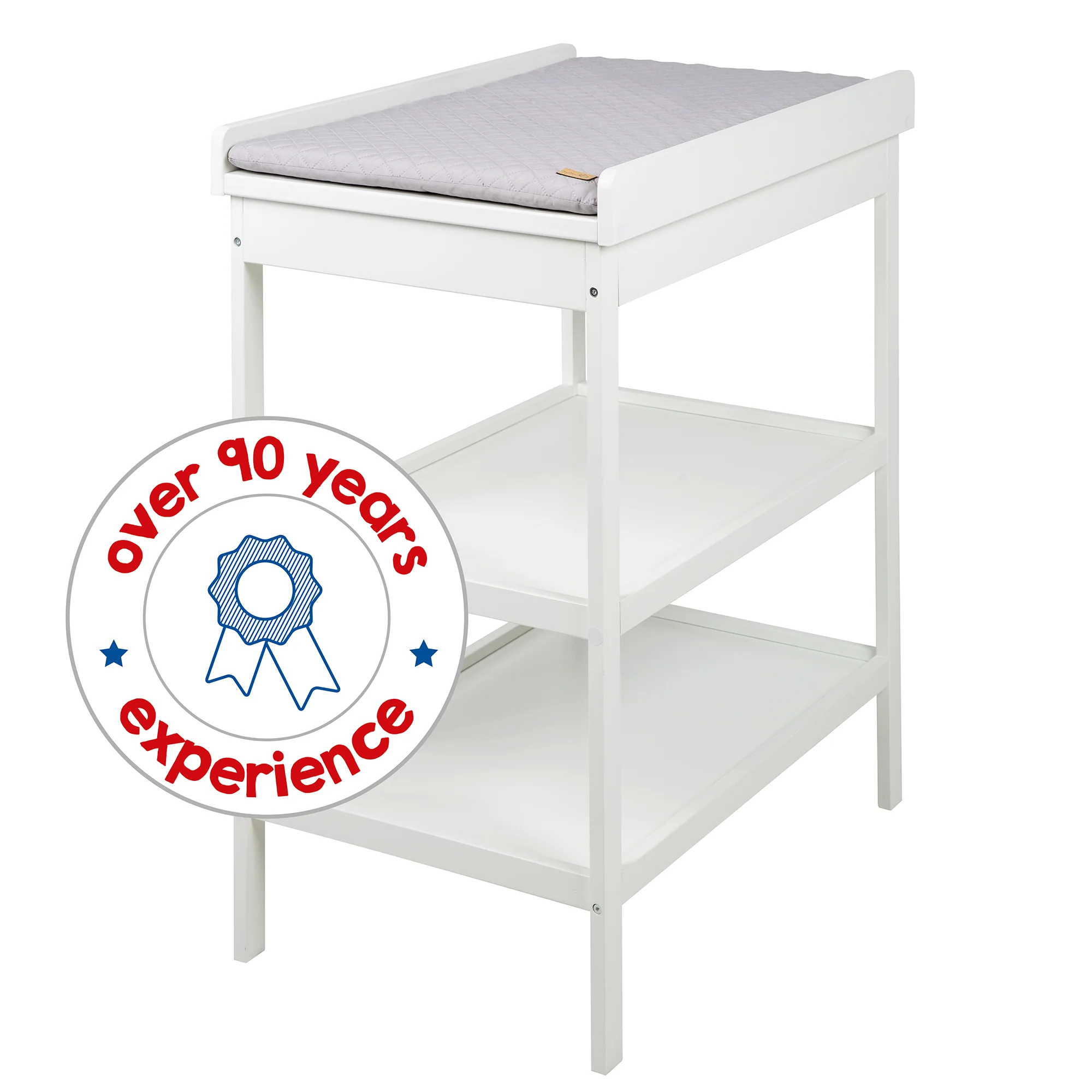 Kinderzimmerset 'roba Style' inkl. Wickelkommode & Beistellbett, mit Lattenrost, 60 x 120 cm, weiß - Image 18