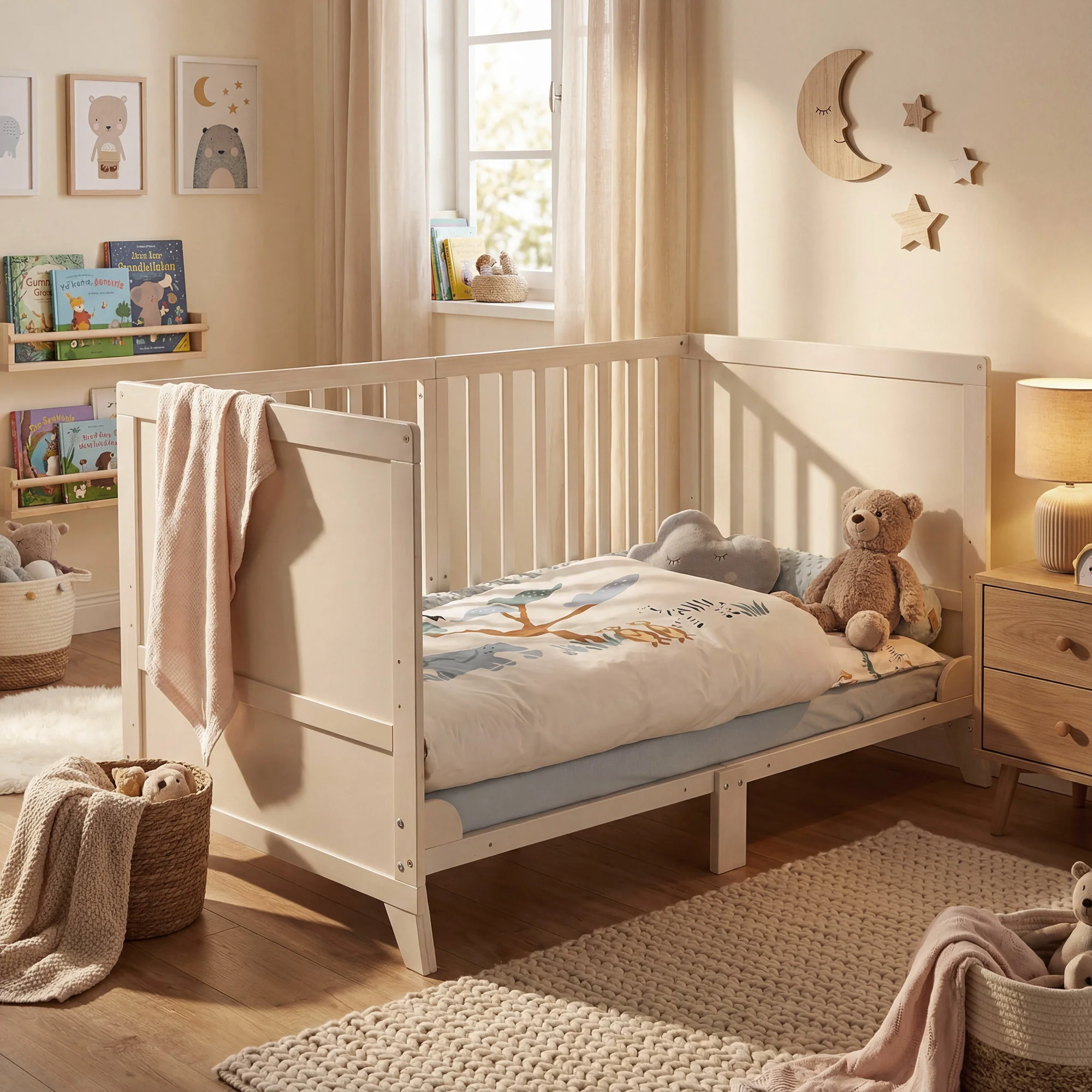 Babybettset 'Savanna Friends' 70 x 140 inkl. kompletter Ausstattung - Naturgrau / Beige - Image 5