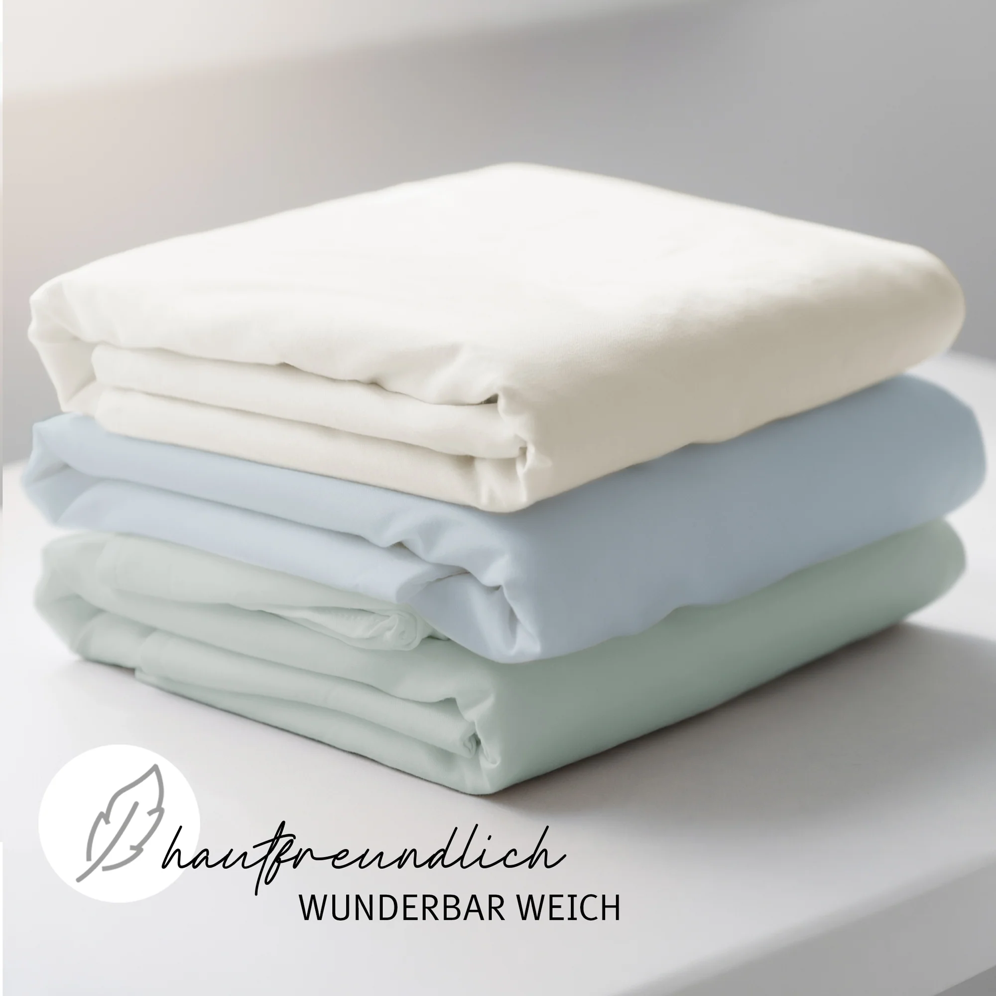 Spannbettlaken 'Lil Planet' - Single Jersey - Bio-Baumwolle - Frosty Green - Image 12