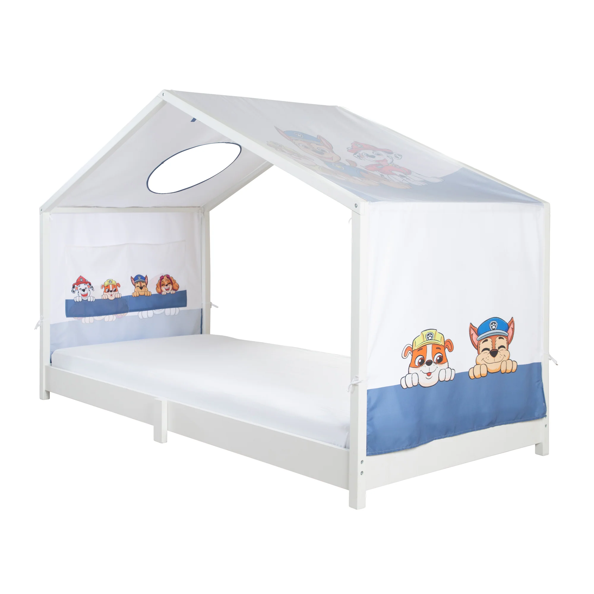 Hausbettbezug 90 x 200 cm 'Paw Patrol' - Weiß / Blau - Image 3