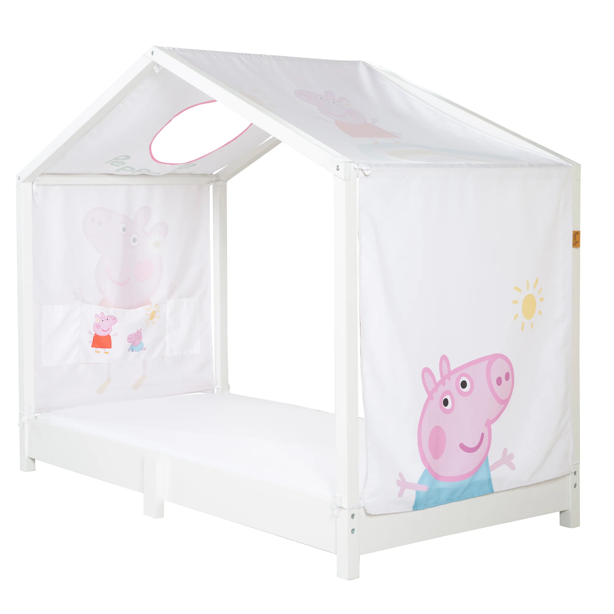 Hausbettbezug 70 x 140 cm 'Peppa Pig' - Rosa / Weiß - Image 3