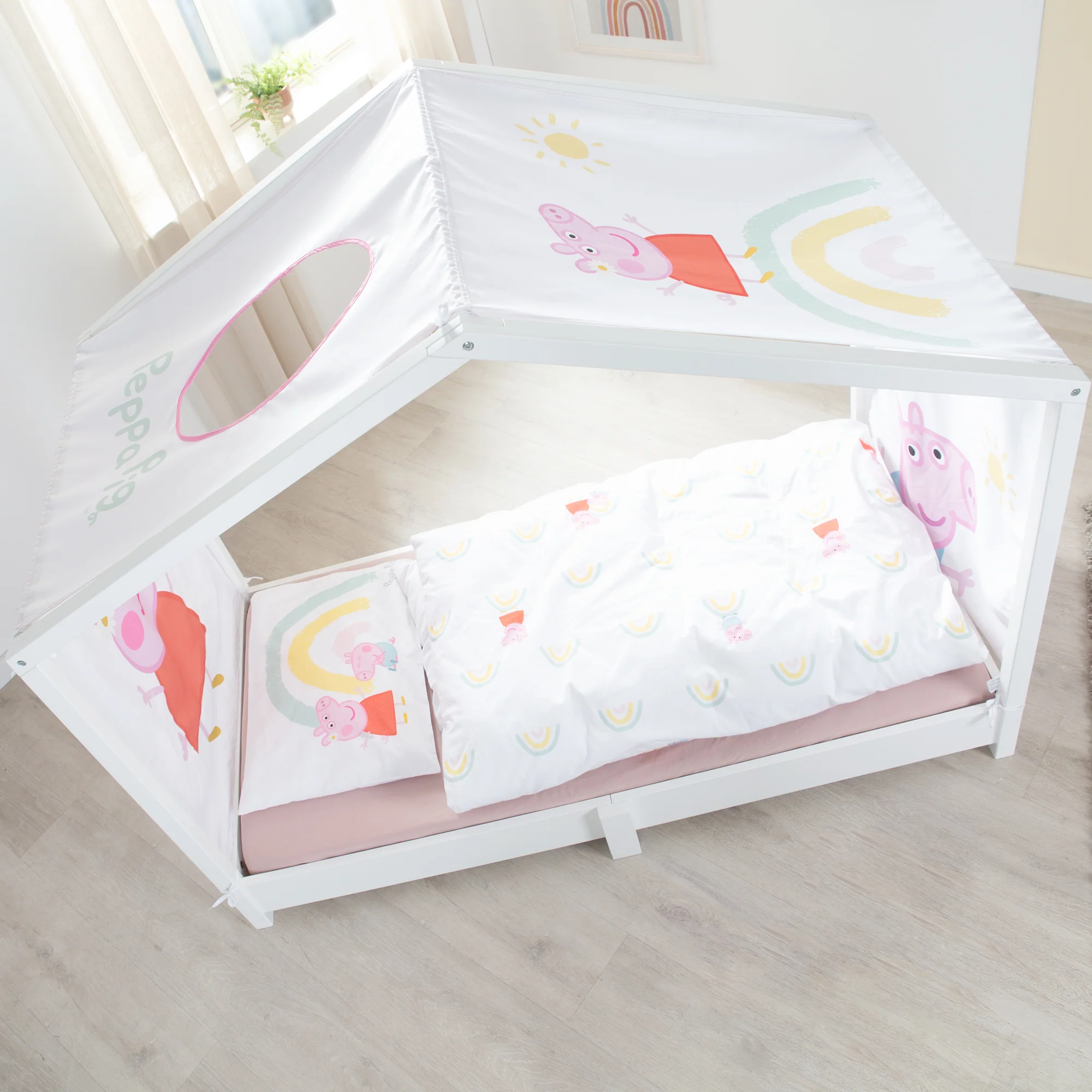 Hausbettbezug 70 x 140 cm 'Peppa Pig' - Rosa / Weiß - Image 7