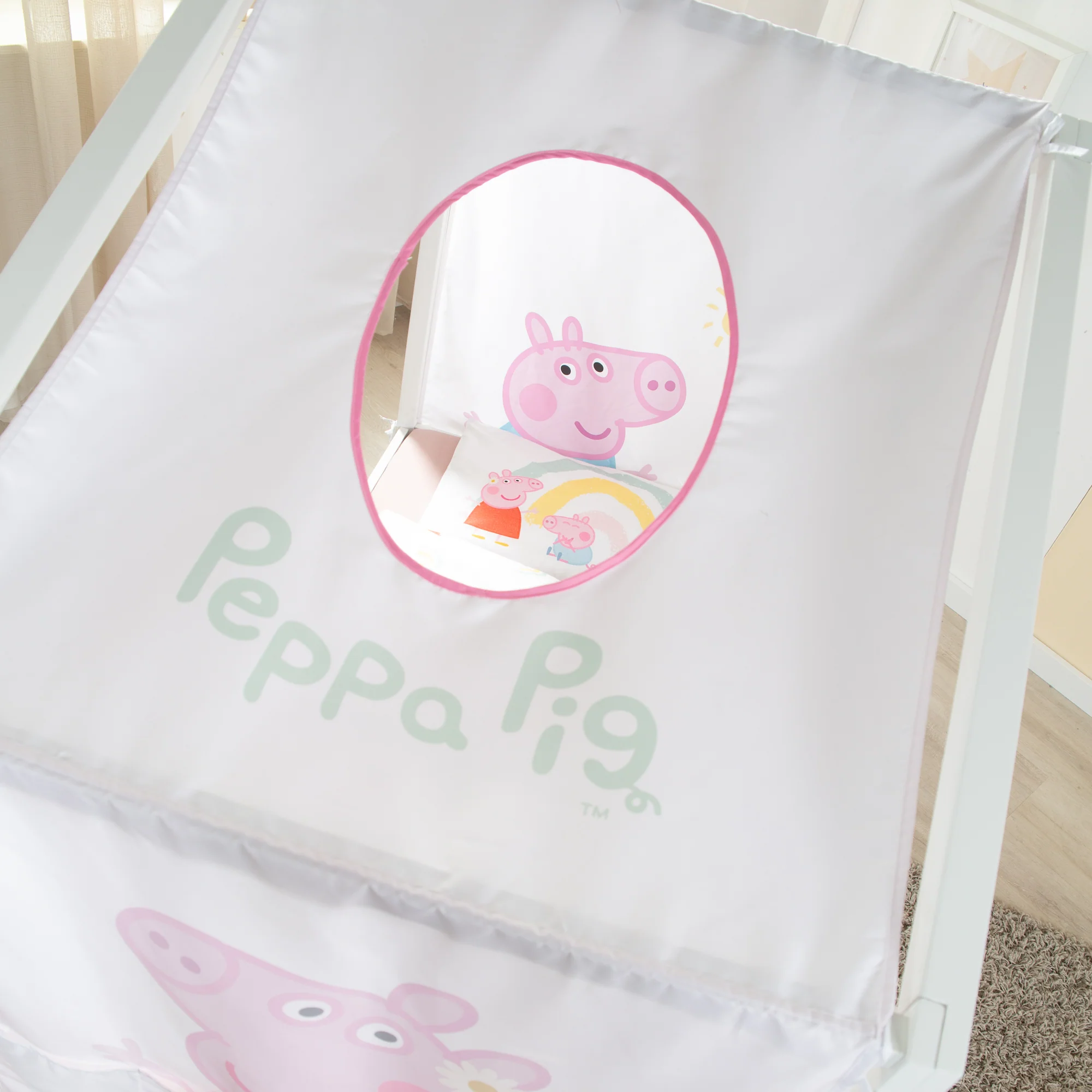 Hausbettbezug 70 x 140 cm 'Peppa Pig' - Rosa / Weiß - Image 9