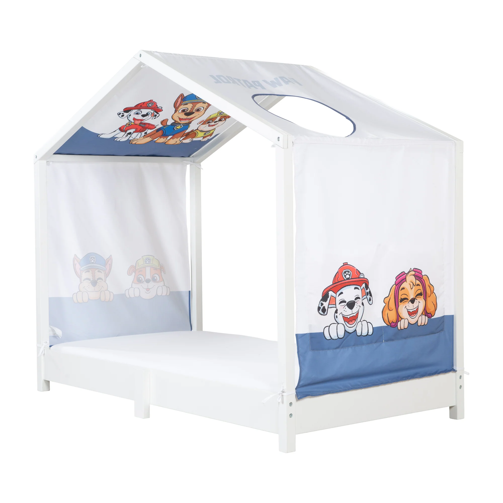 Hausbettbezug 70 x 140 cm 'Paw Patrol' - Weiß / Blau