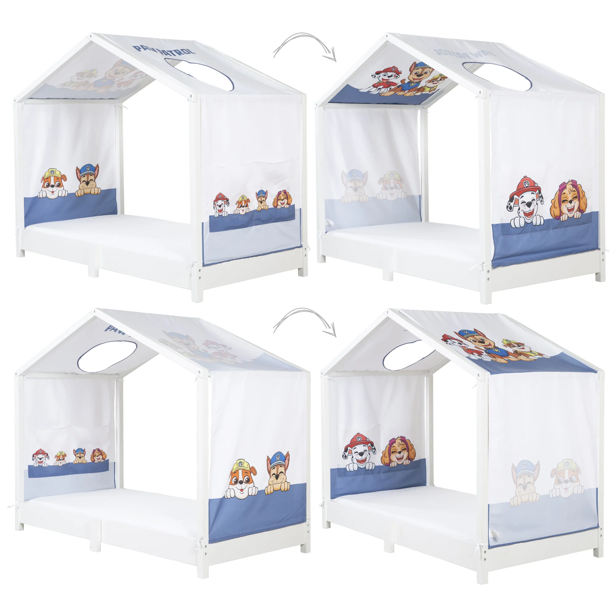 Hausbettbezug 70 x 140 cm 'Paw Patrol' - Weiß / Blau - Image 5