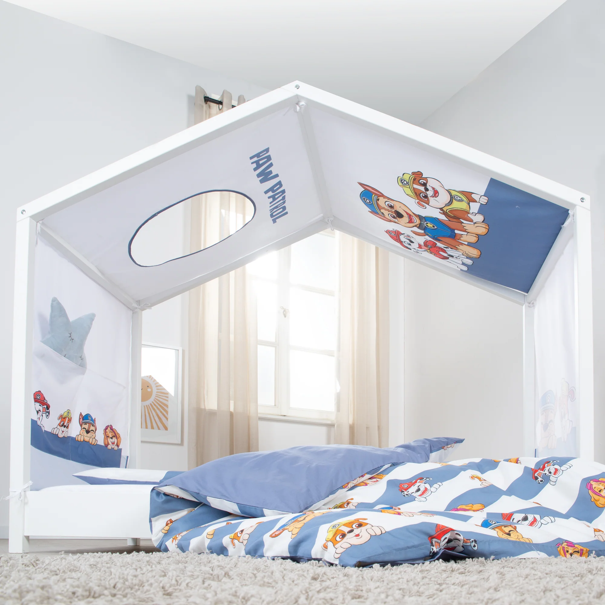 Hausbettbezug 70 x 140 cm 'Paw Patrol' - Weiß / Blau - Image 6