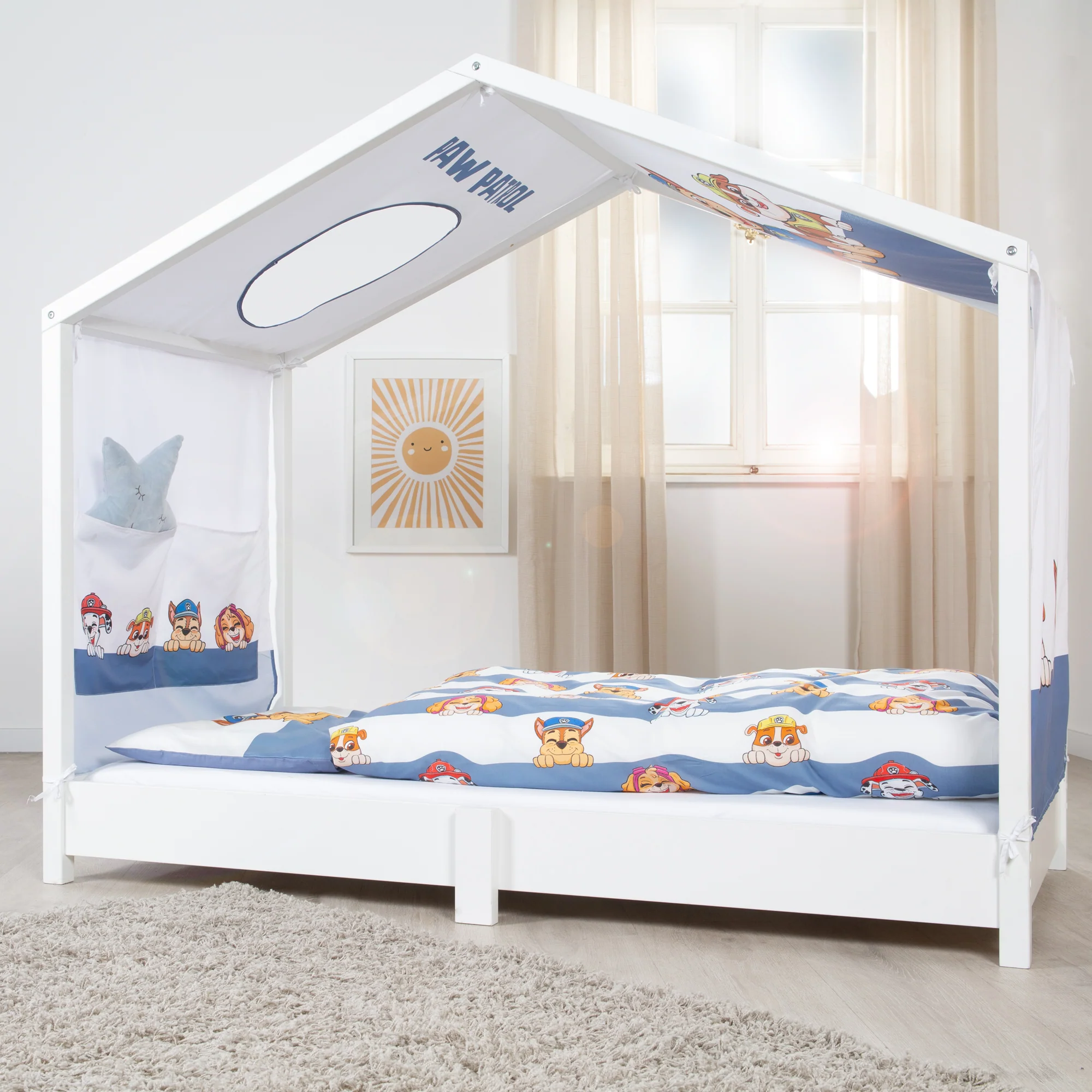 Hausbettbezug 70 x 140 cm 'Paw Patrol' - Weiß / Blau - Image 7