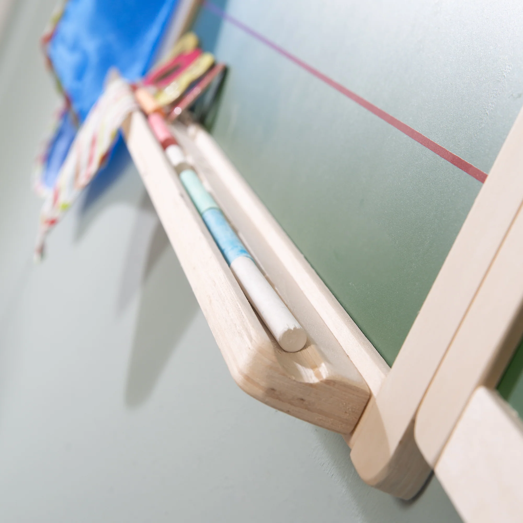 Mal- & Schreibtafel, Hängetafel faltbar, magnetisch weiß, Kreidetafel liniert, Tafellack - Image 9