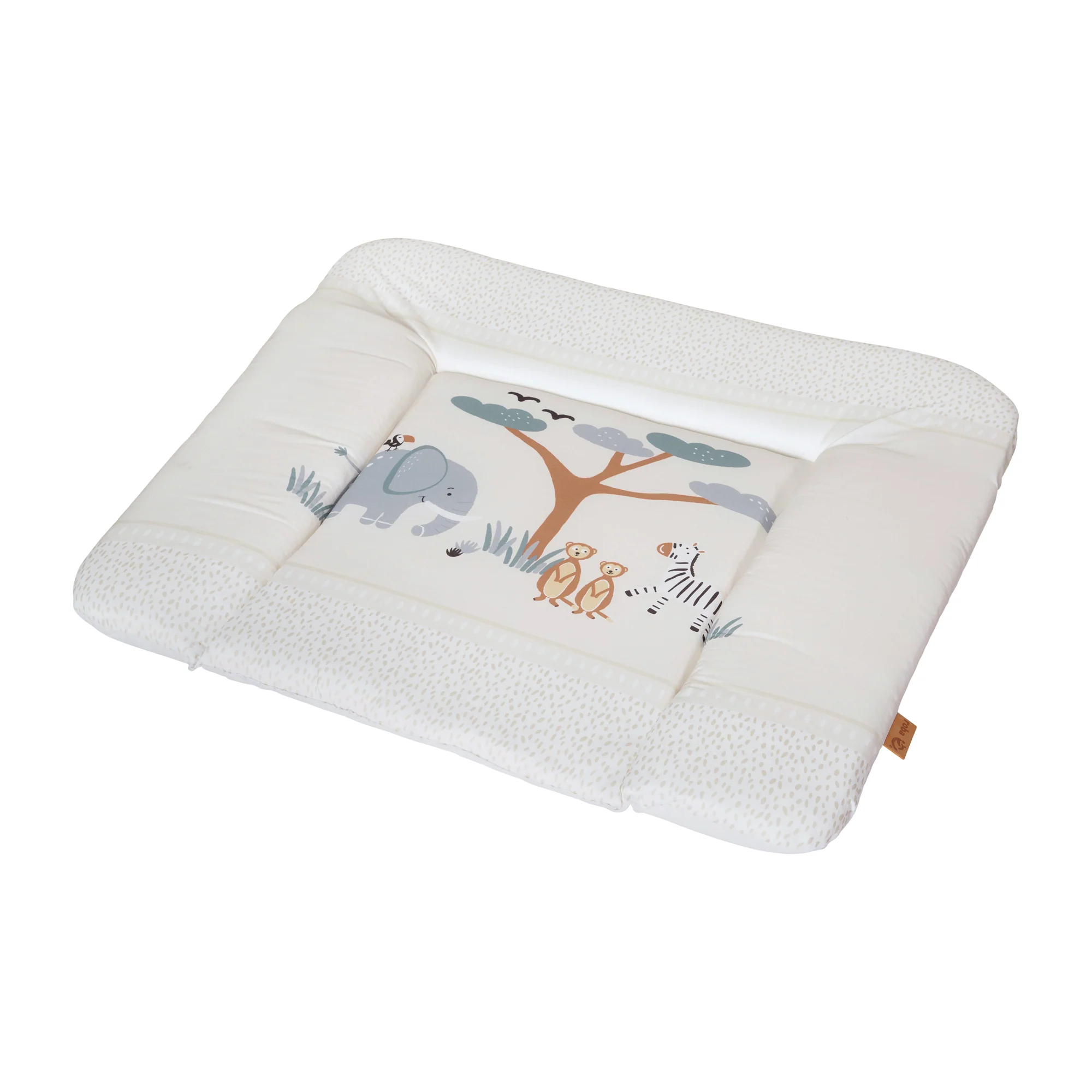 Wickelauflage 'Savanna Friends' 85 x 75 cm - PU-beschichtet - Elefant, Zebra, Erdmännchen - Beige - Image 8