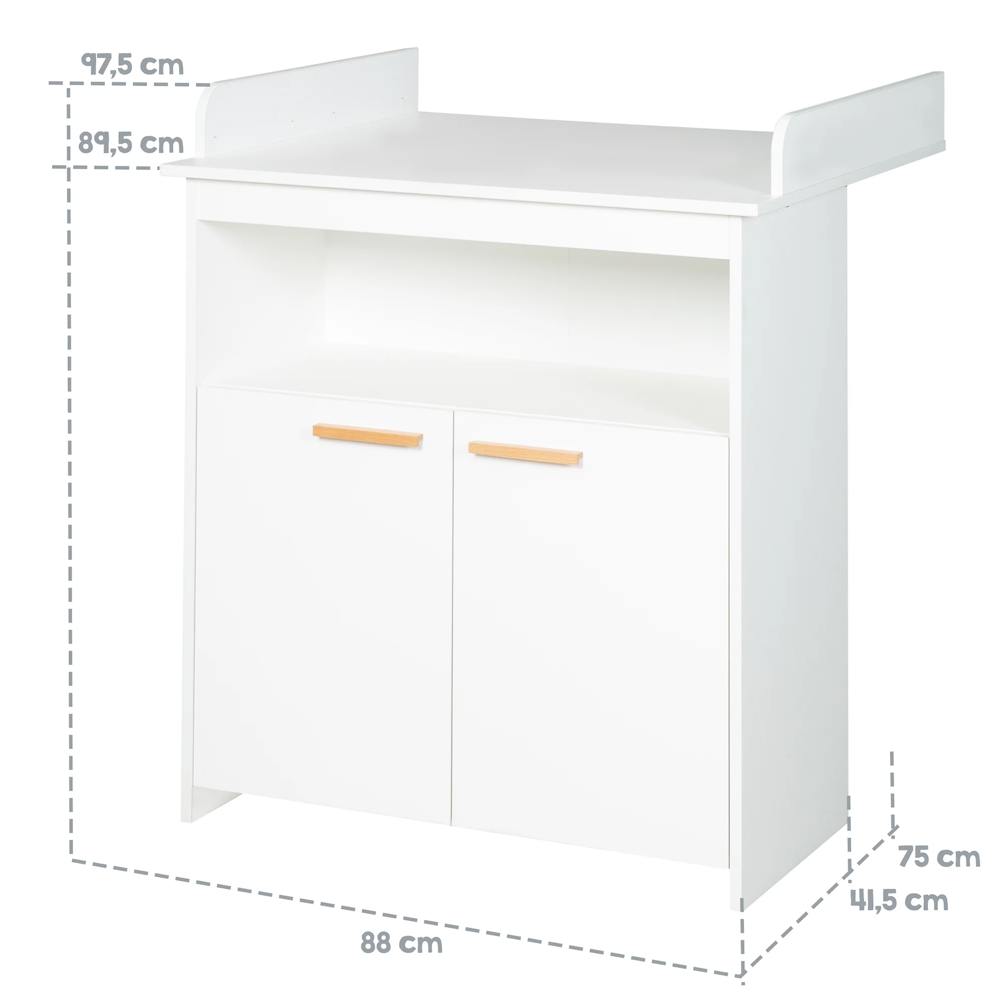Zimmerset 'Anton' inkl. Kinderbett 70x140, Wickelkommode 2-türig, Kleiderschrank 2,5-türig - Image 10