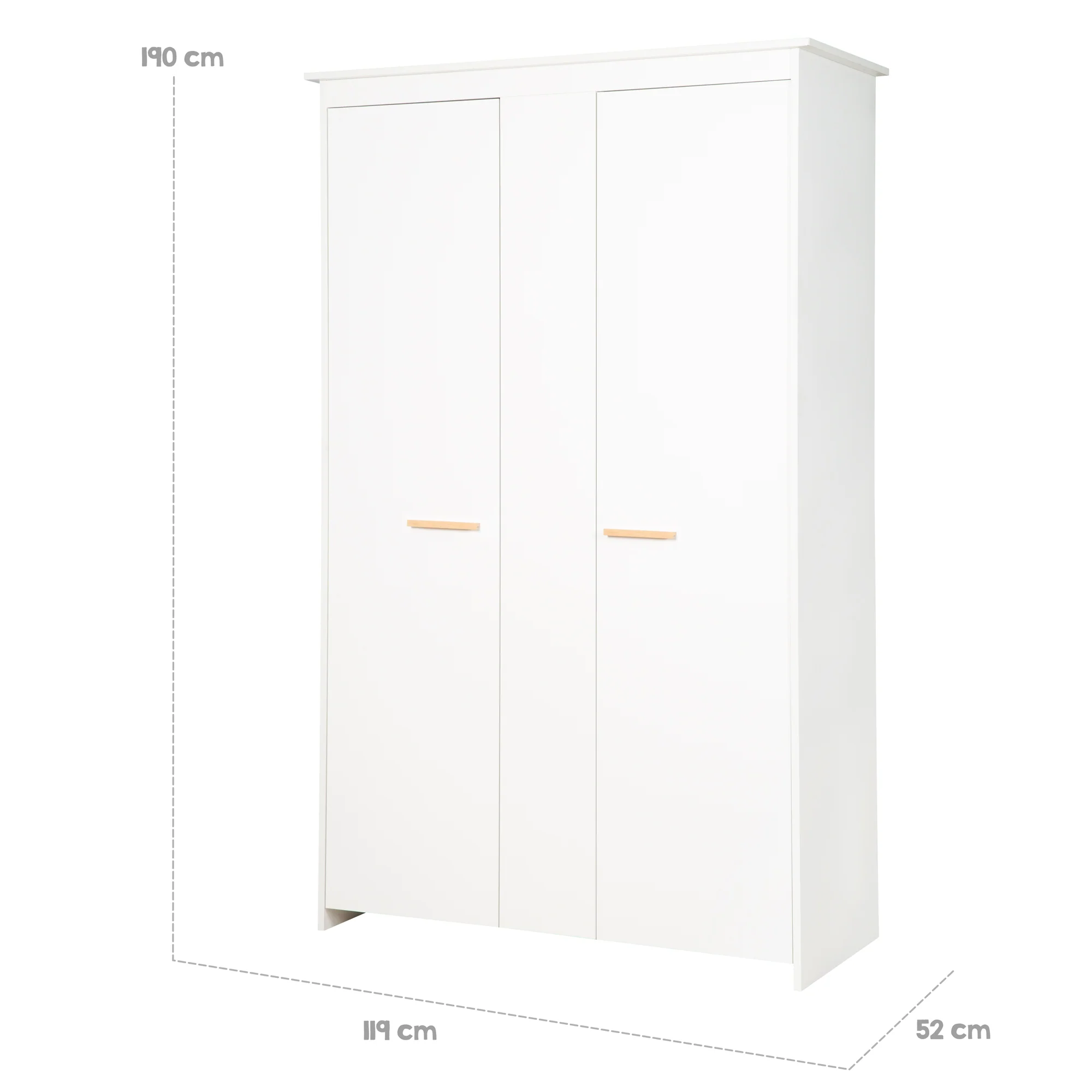 Zimmerset 'Anton' inkl. Kinderbett 70x140, Wickelkommode 2-türig, Kleiderschrank 2,5-türig - Image 26