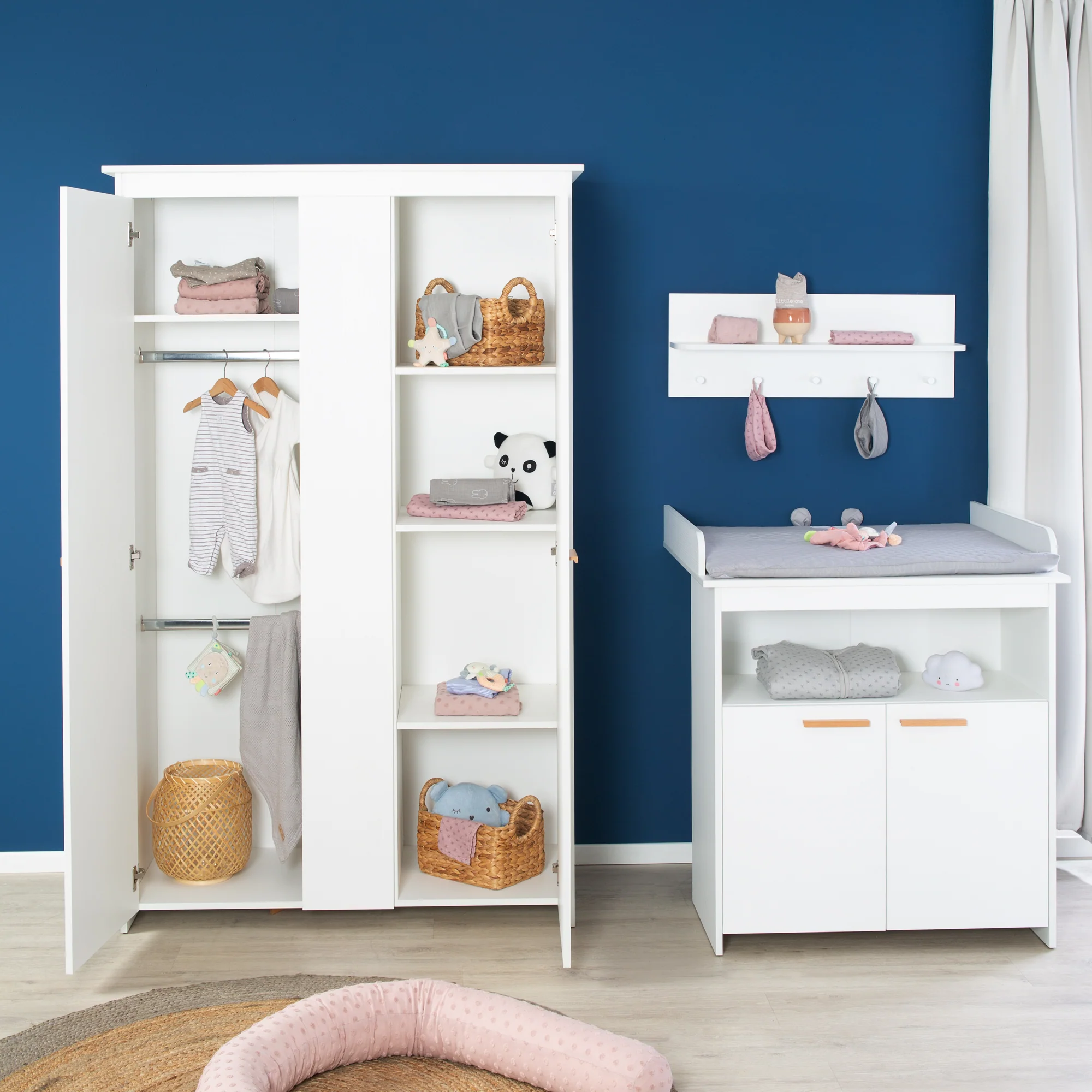 Zimmerset 'Anton' inkl. Kinderbett 70x140, Wickelkommode 2-türig, Kleiderschrank 2,5-türig - Image 3
