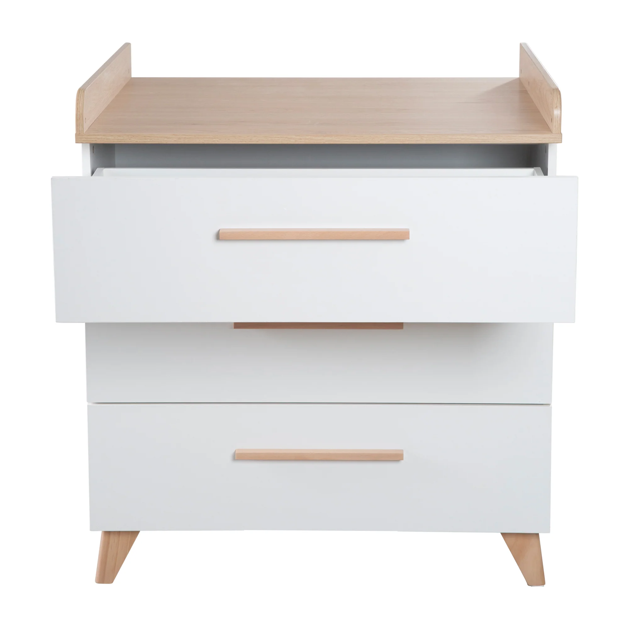 Babyzimmer 'Leon' 3-teilig - Modulares Möbelset - Weiß / Dekor Othello Eiche - Image 6