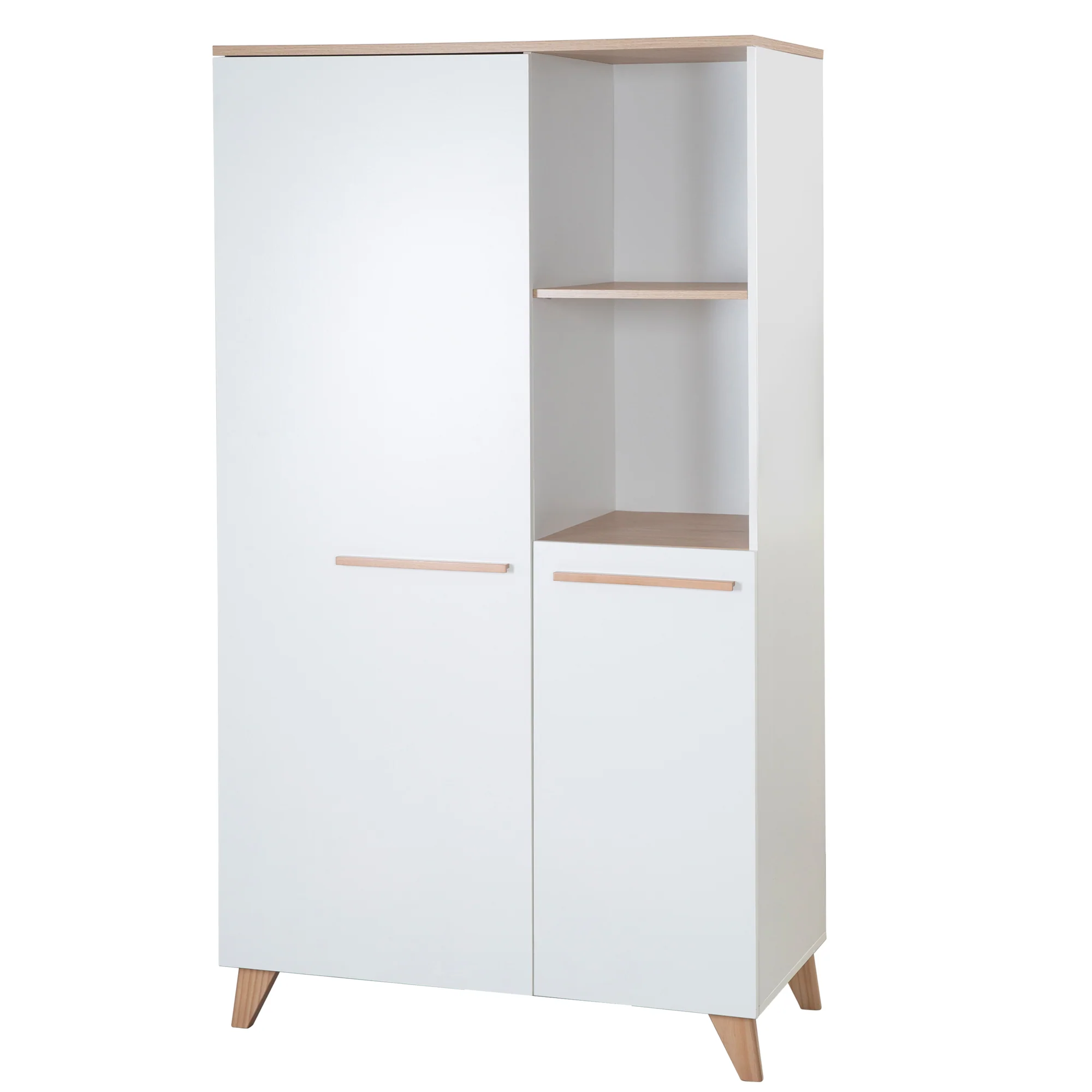 Babyzimmer 'Leon' 3-teilig - Modulares Möbelset - Weiß / Dekor Othello Eiche - Image 9