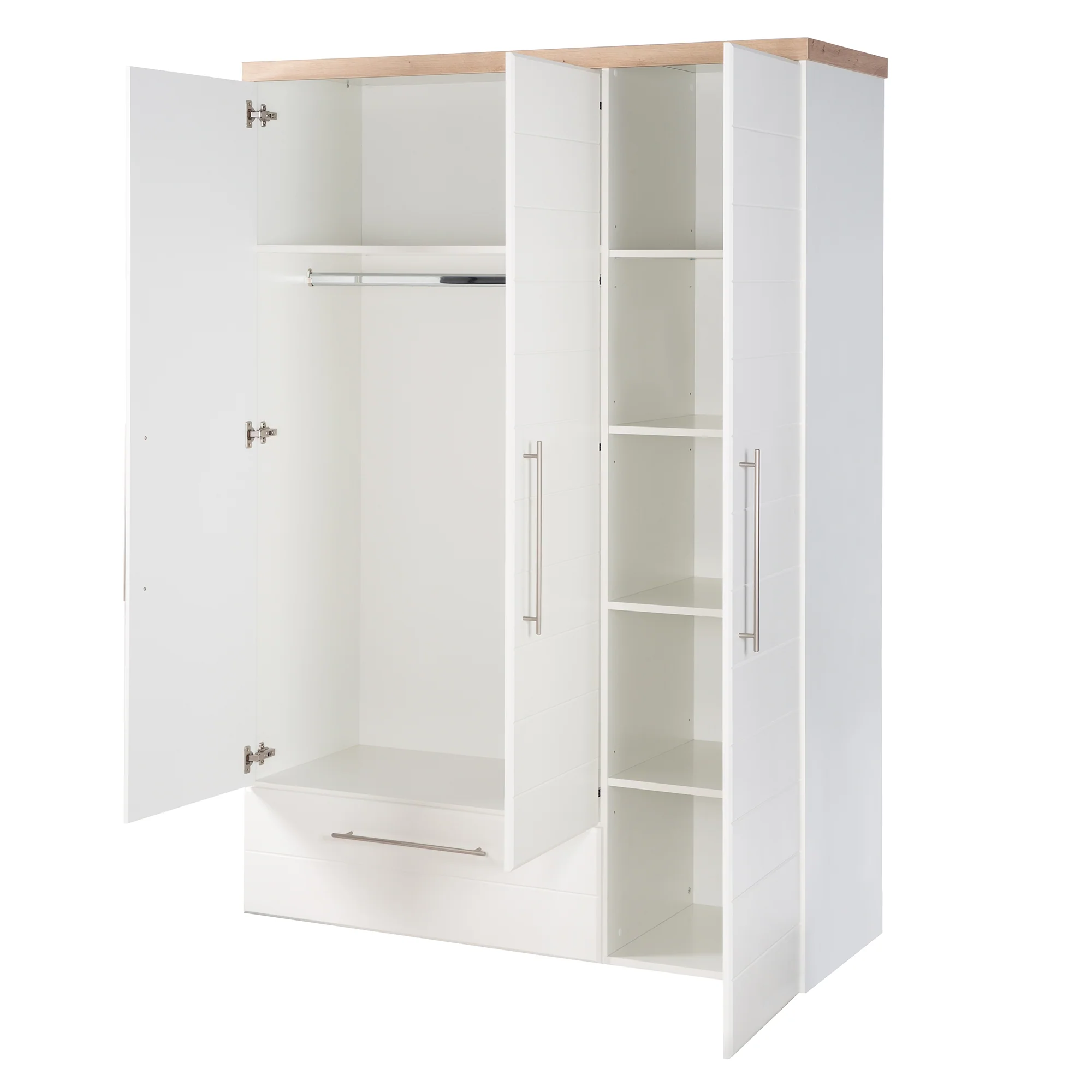 Zimmerset 'Nele' 3-teilig, inkl. Kombi-Kinderbett 70 x 140 cm, Wickelkommode & Schrank 3-türig - Image 14