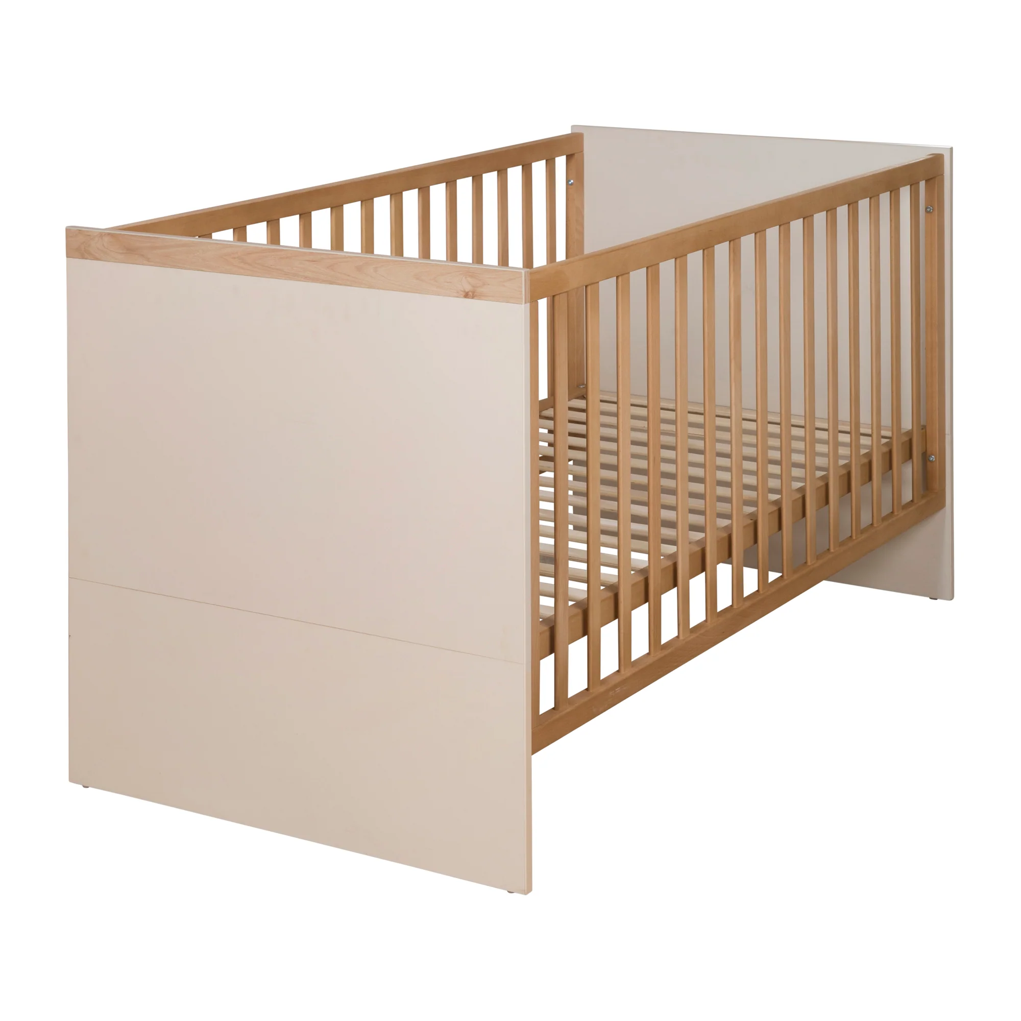 Babyzimmer 'Jil' 3-teilig - Gitterbett + Babykommode + Schrank - Cashmere / Chestnut - Image 4