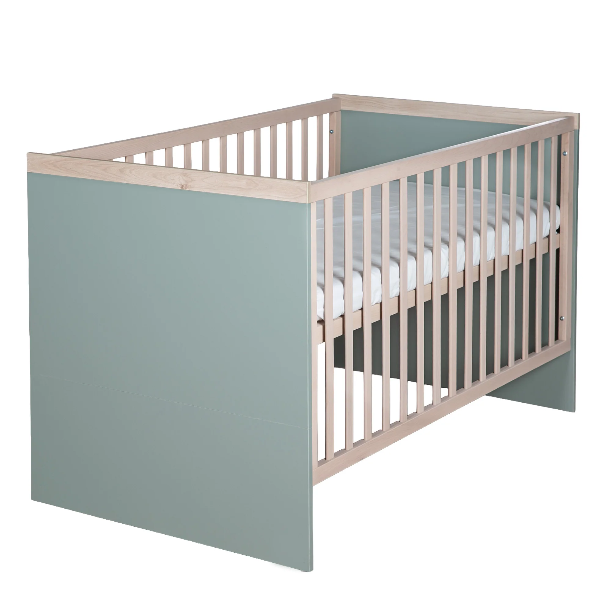 Babyzimmer 'Selva' 3-teilig - Offene Fächer & Soft Close - Reed Green / Virginia Chestnut - Image 22