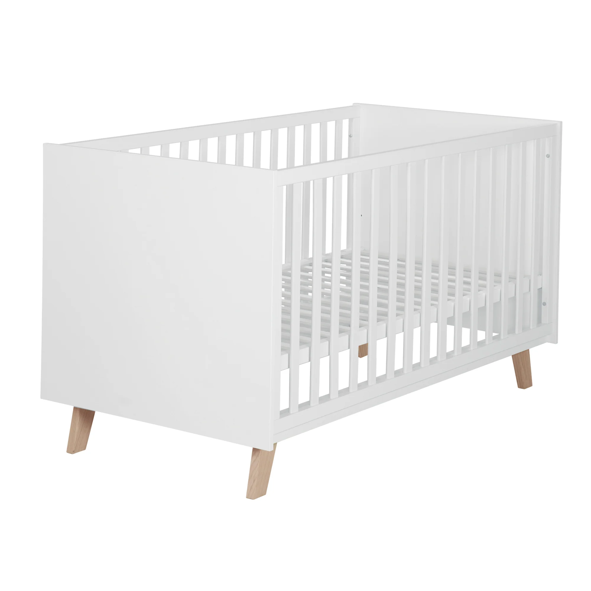 Möbelset 'Smile' 2-teilig - Kombi-Bett 70x140 + Wickelkommode - Artisan Eiche / Weiß - Image 6