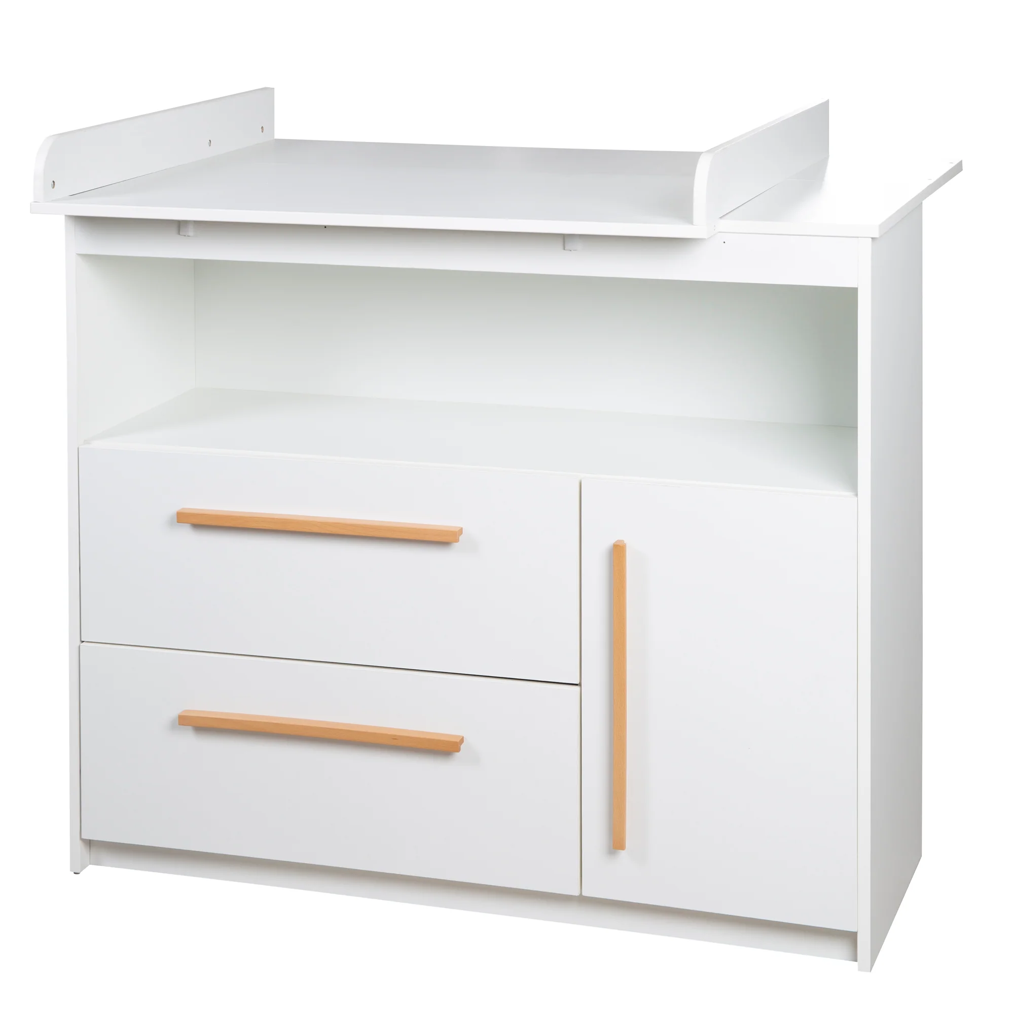 Möbelset 'Lilo' - Kombi-Kinderbett 70x140 cm + Wickelkommode - Weiß - Image 12