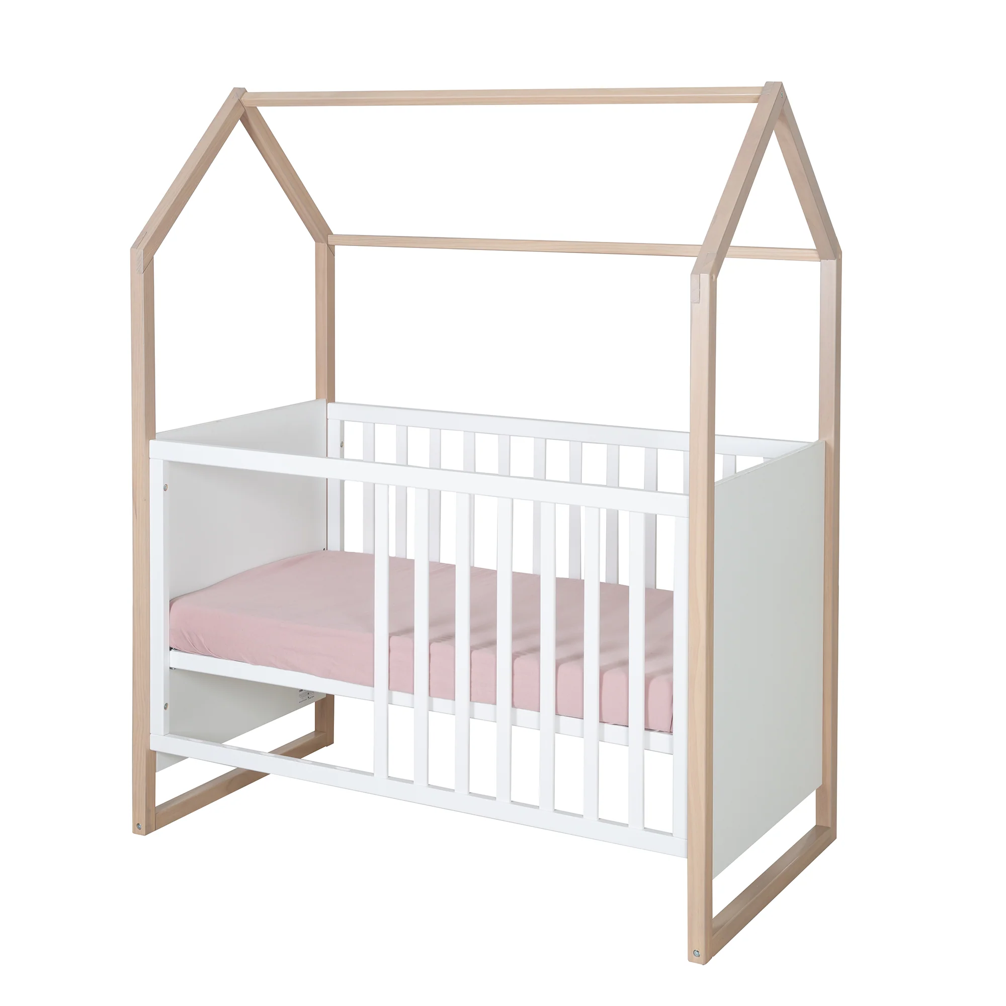 Babymöbel Set Cabane 2-teilig - Weiß / Dekor Eiche - Image 3