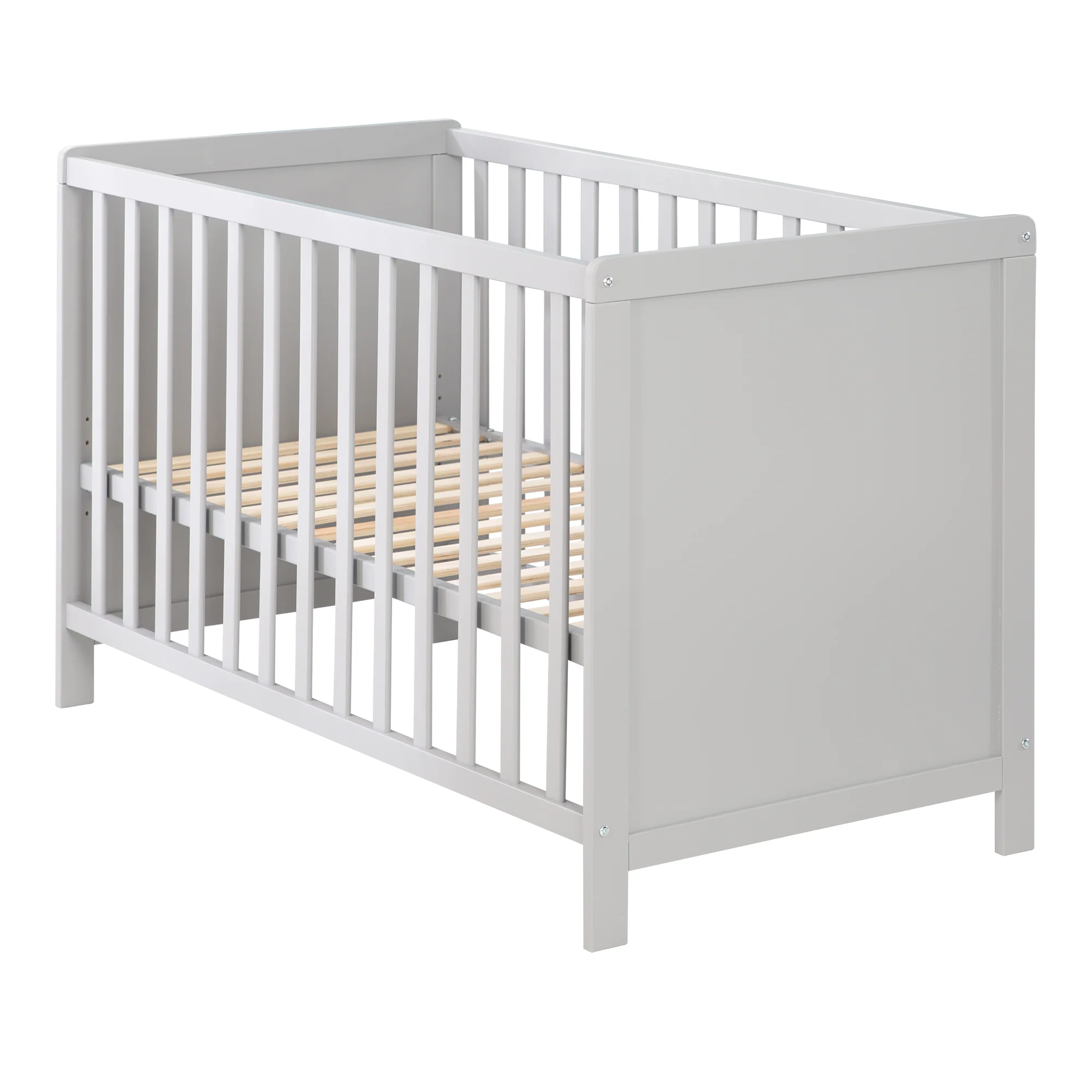 Möbelset 'Hamburg' - Baby- & Beistellbett 60x120 + Wickelkommode - Taupe - Image 3