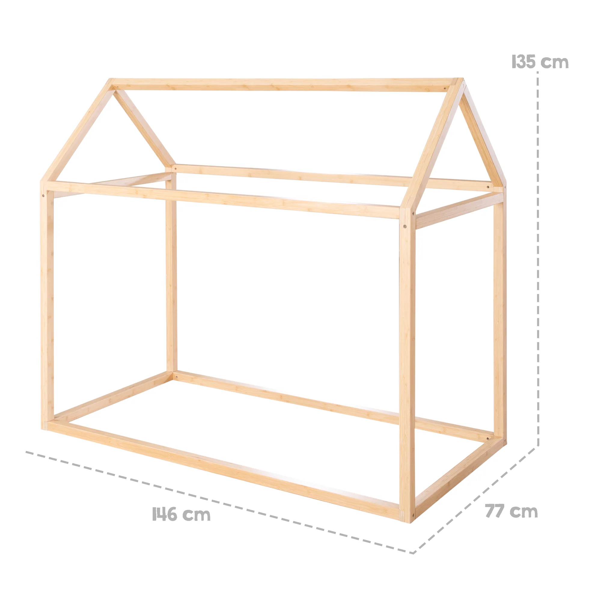 Hausbett 70 x 140 cm - Montessori-Bett aus Bambus-Holz - FSC zertifiziert - Image 10