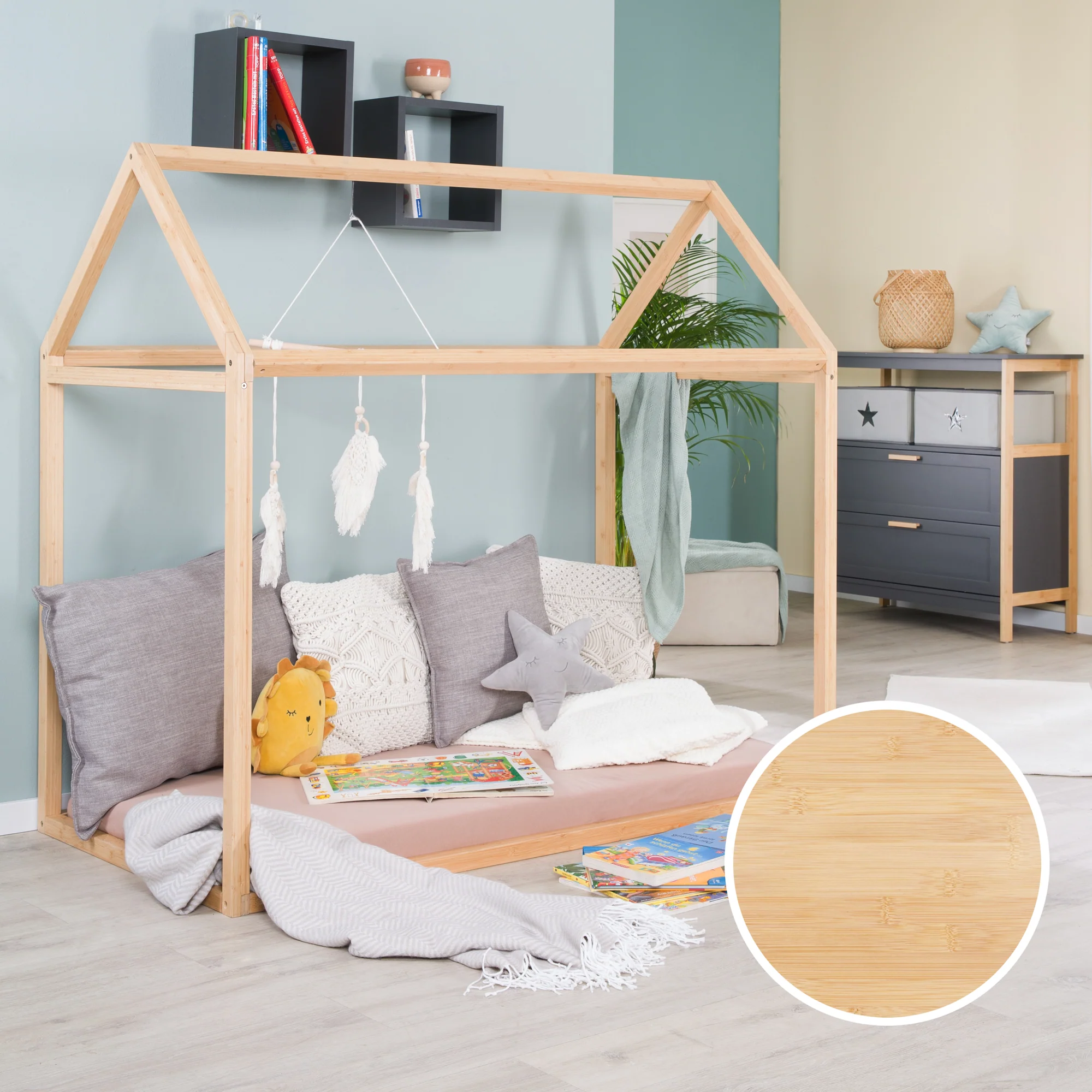 Hausbett 70 x 140 cm - Montessori-Bett aus Bambus-Holz - FSC zertifiziert - Image 8