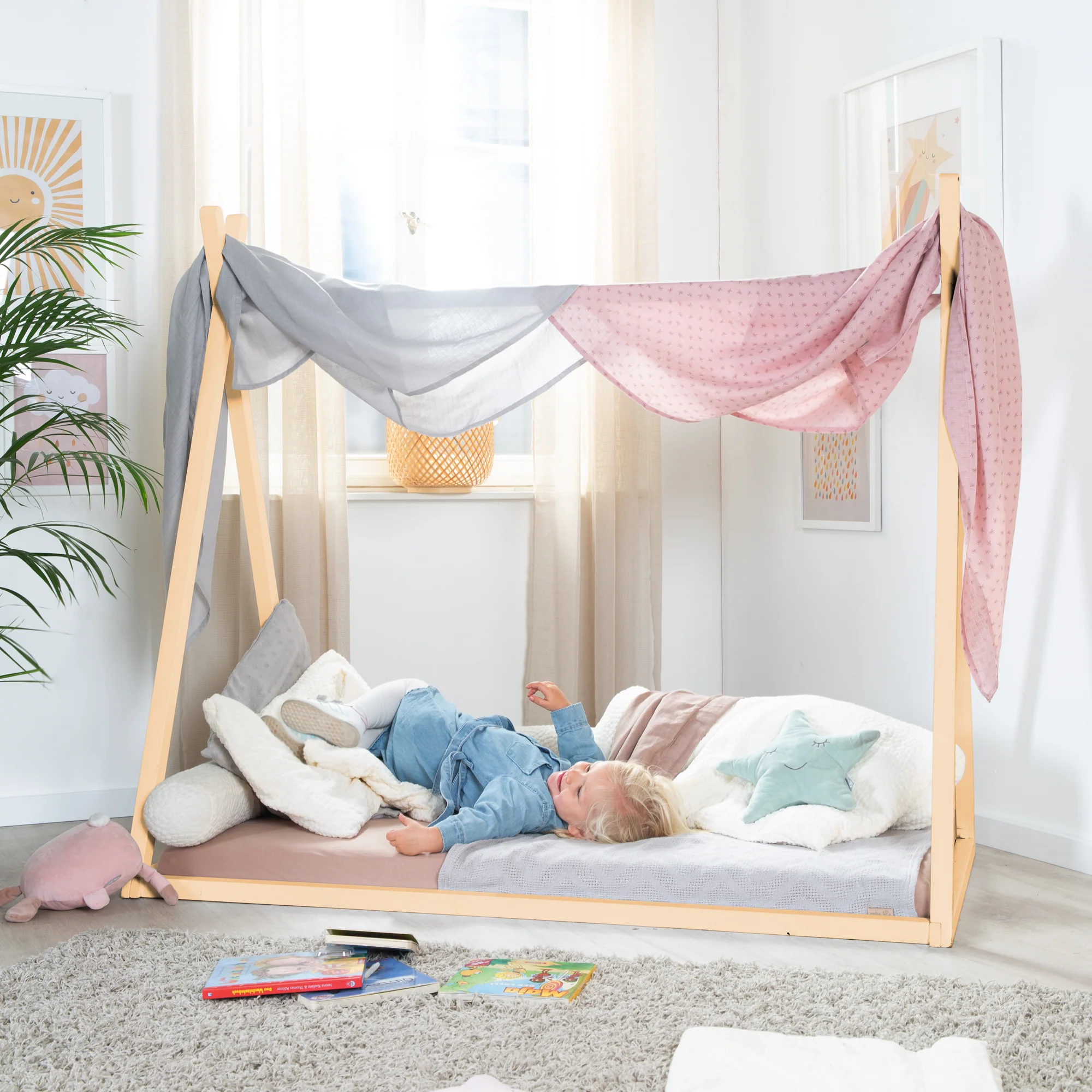Tipilounge 70 x 140 cm - Montessori-Bett aus Bambus-Holz - FSC zertifiziert - Image 3