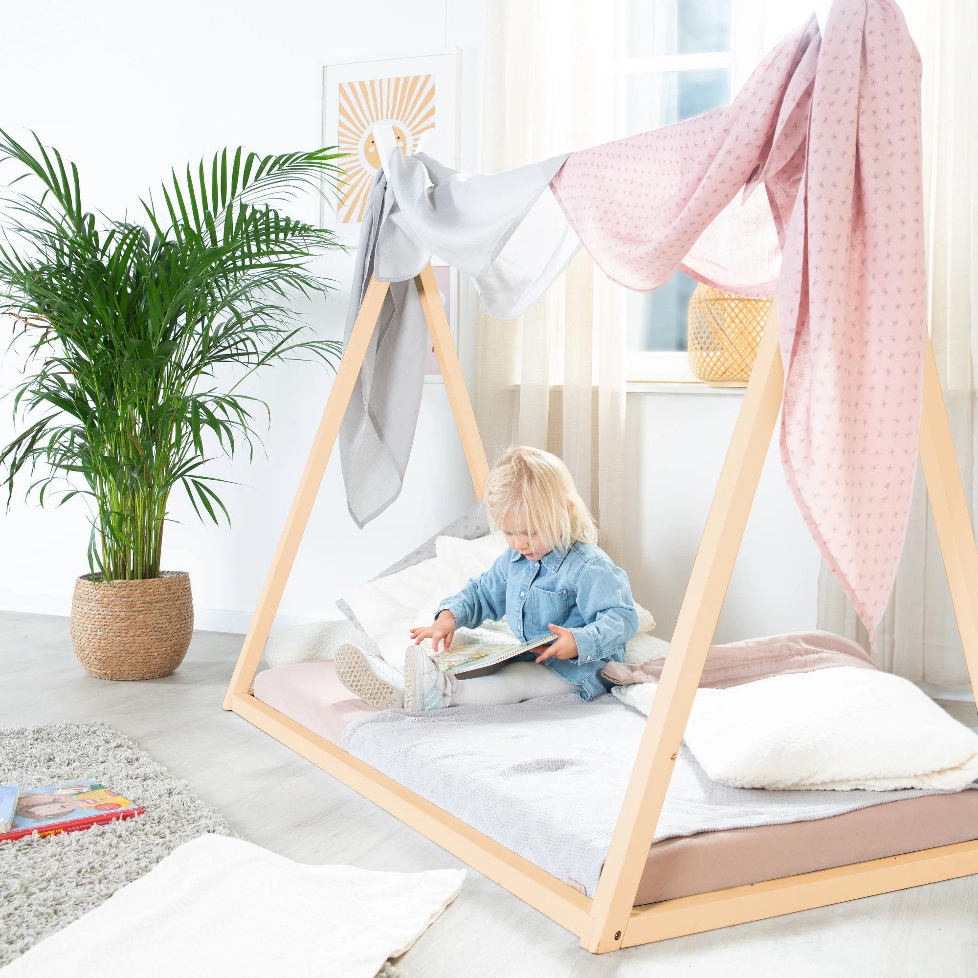 Tipilounge 70 x 140 cm - Montessori-Bett aus Bambus-Holz - FSC zertifiziert - Image 4