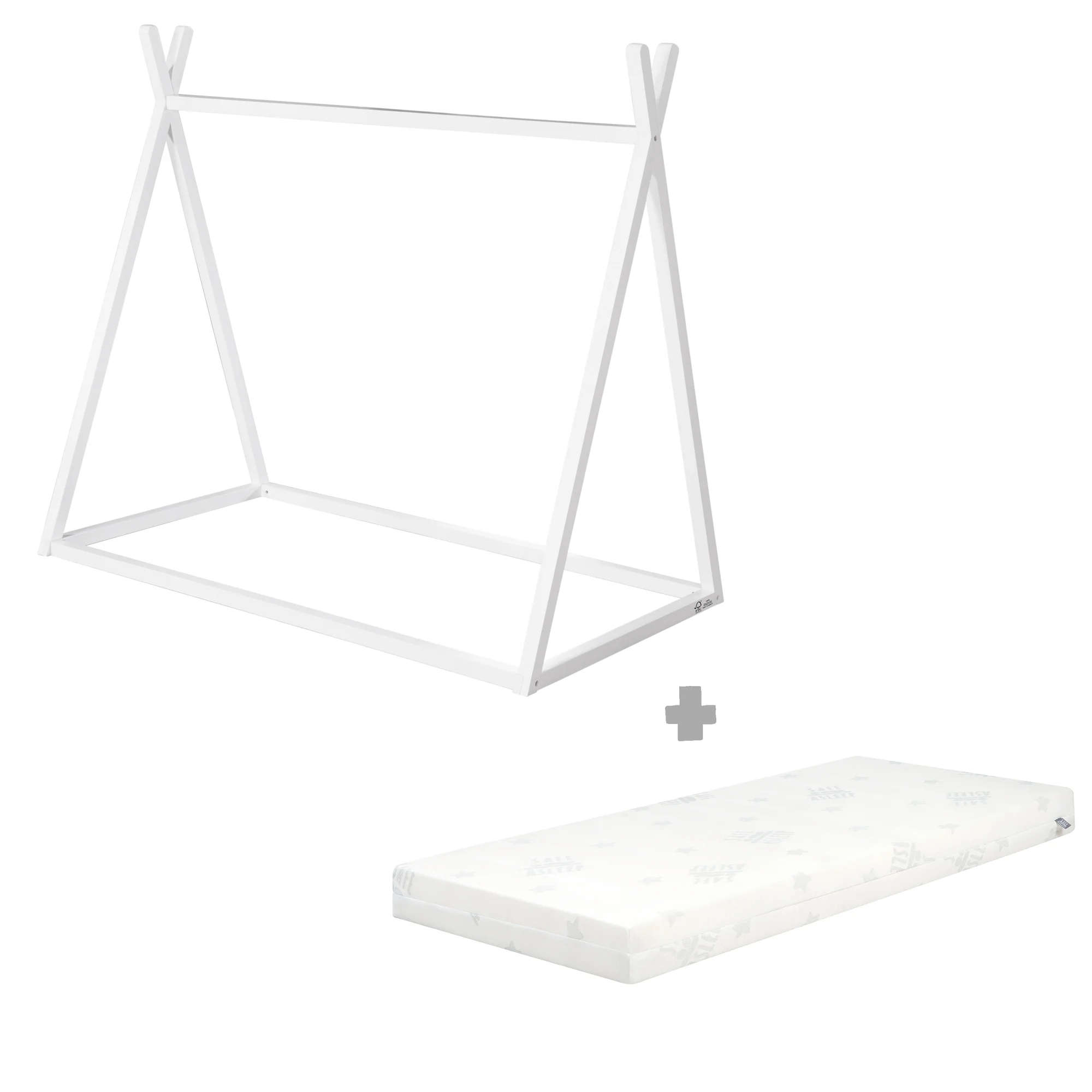 Tipilounge 70 x 140 cm - Montessori-Bett aus Holz weiß lackiert - FSC zertifiziert - Image 7
