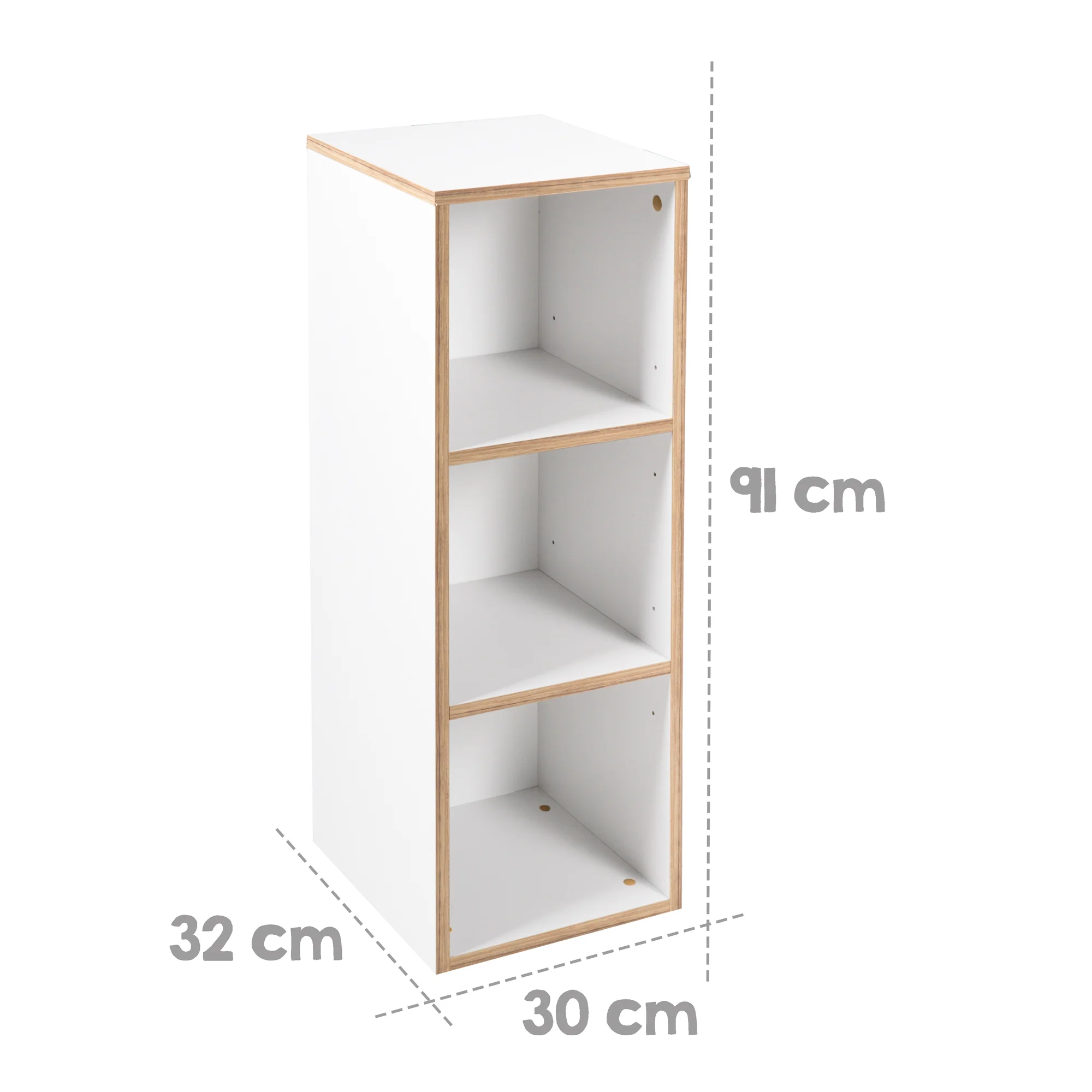 Seitenregal 'Finn', passend unter Wickelkommode 'Finn', für Baby- & Kinderzimmer, weiß, Holz - Image 3