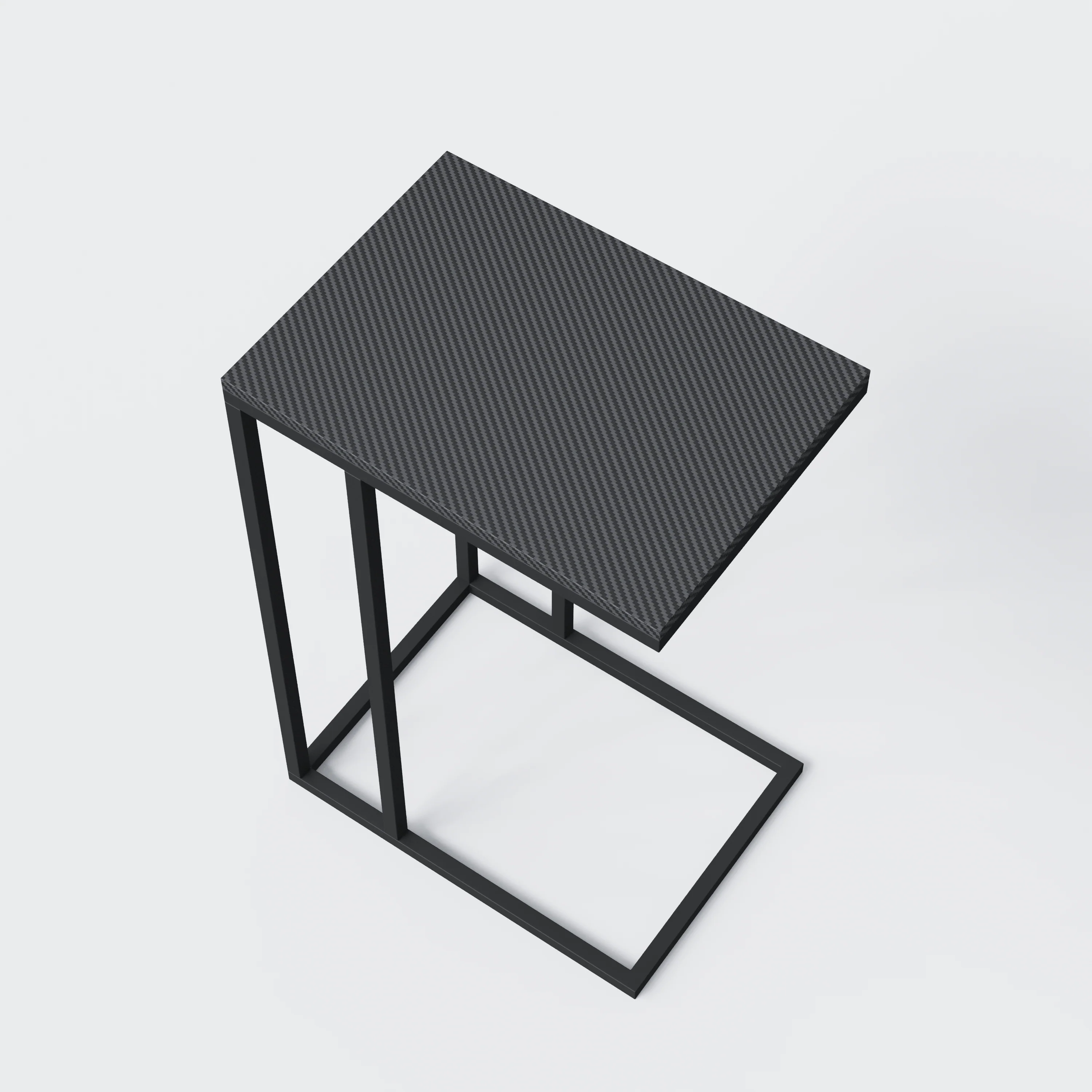 Beistelltisch in C-Form 'Minecraft' - Metall schwarz lackiert - Pixeliger Motivdruck - Image 7