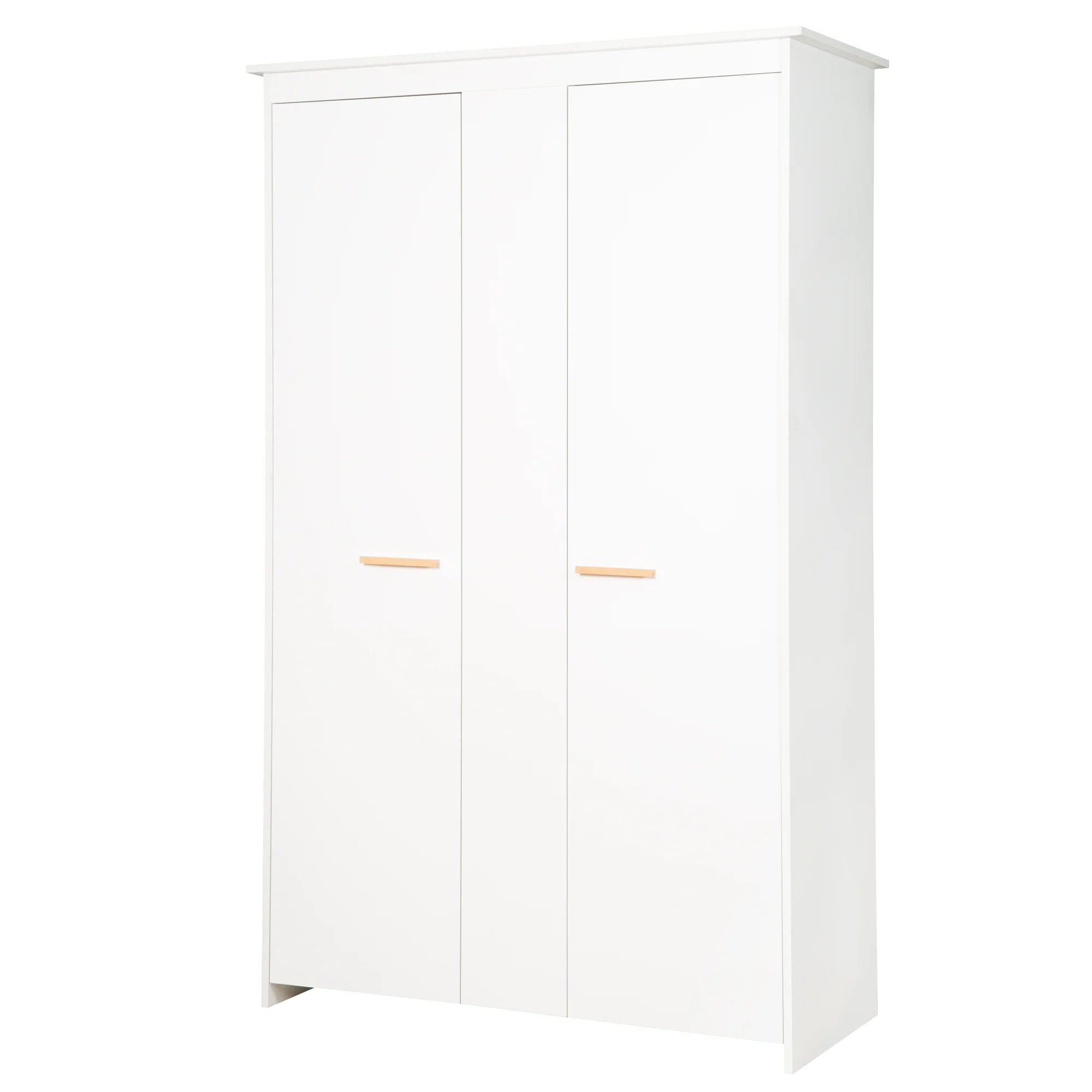 Kleiderschrank 'Anton' 2-türig, mit modernen Holzgriffen aus Buche, für Baby- & Kinderzimmer - Image 3