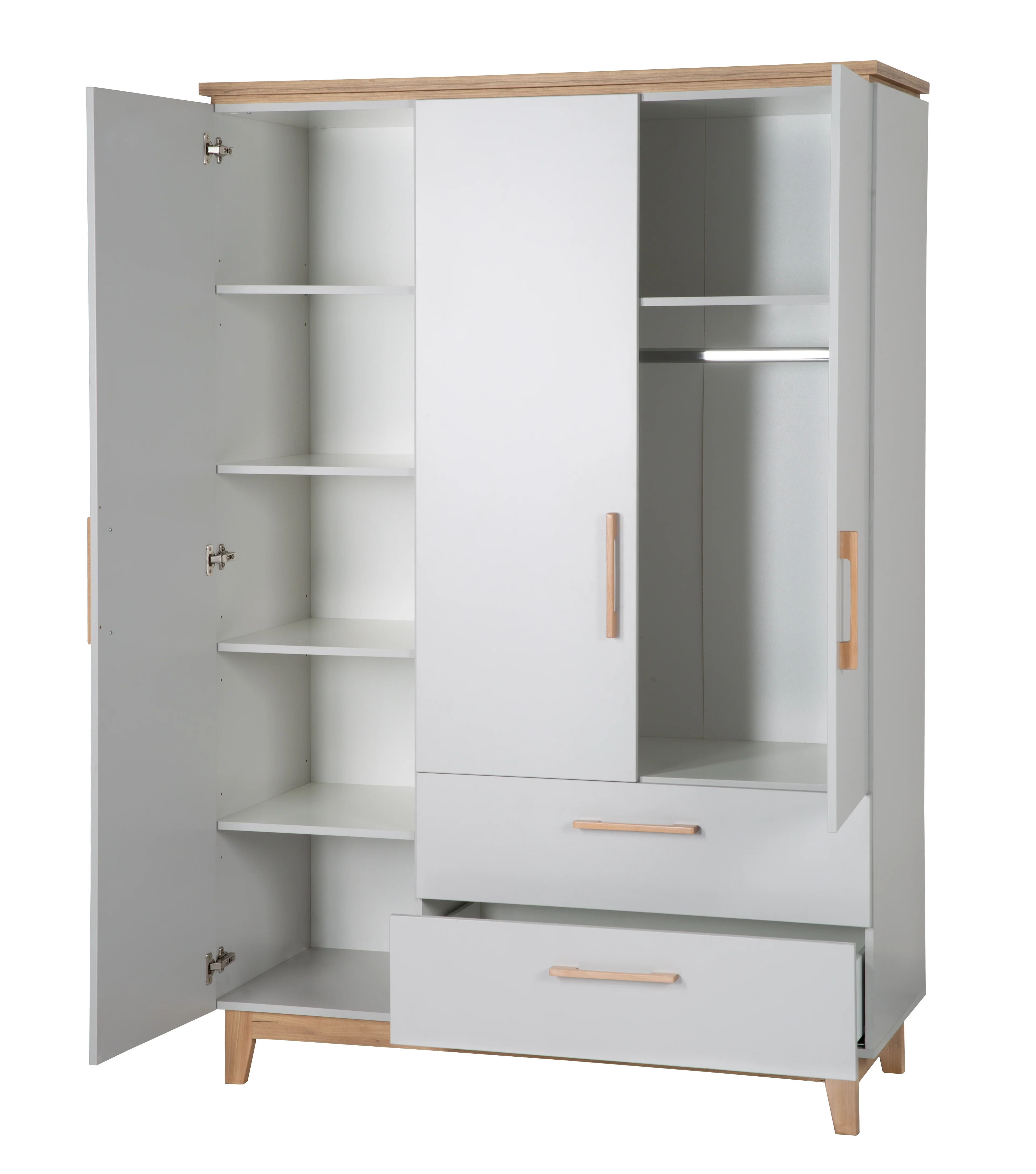 Kleiderschrank 'Caro', 3 Türen, 2 Schubladen, mit Soft Close-Technik, Drehtürenschrank - Image 6