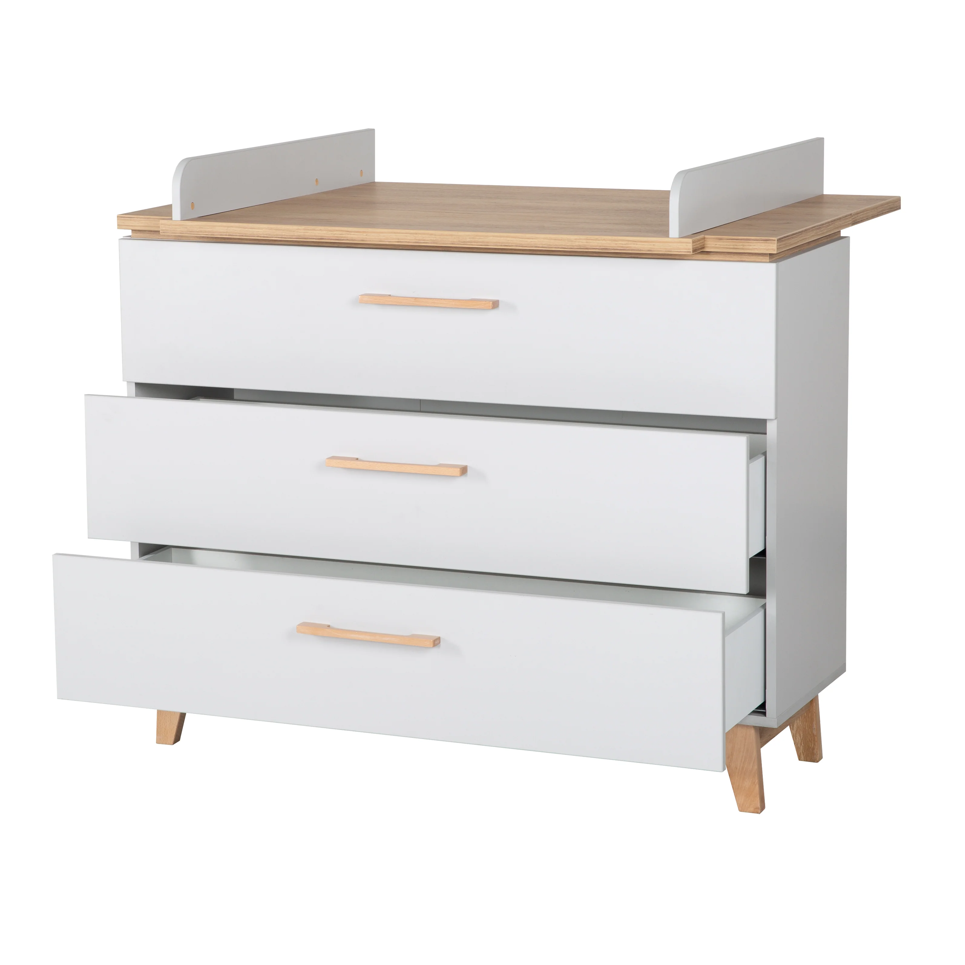 Wickelkommode 'Caro' mit breitem Wickelansatz, Soft-Close, 3 Schubladen, Wickelhöhe 94 cm - Image 5