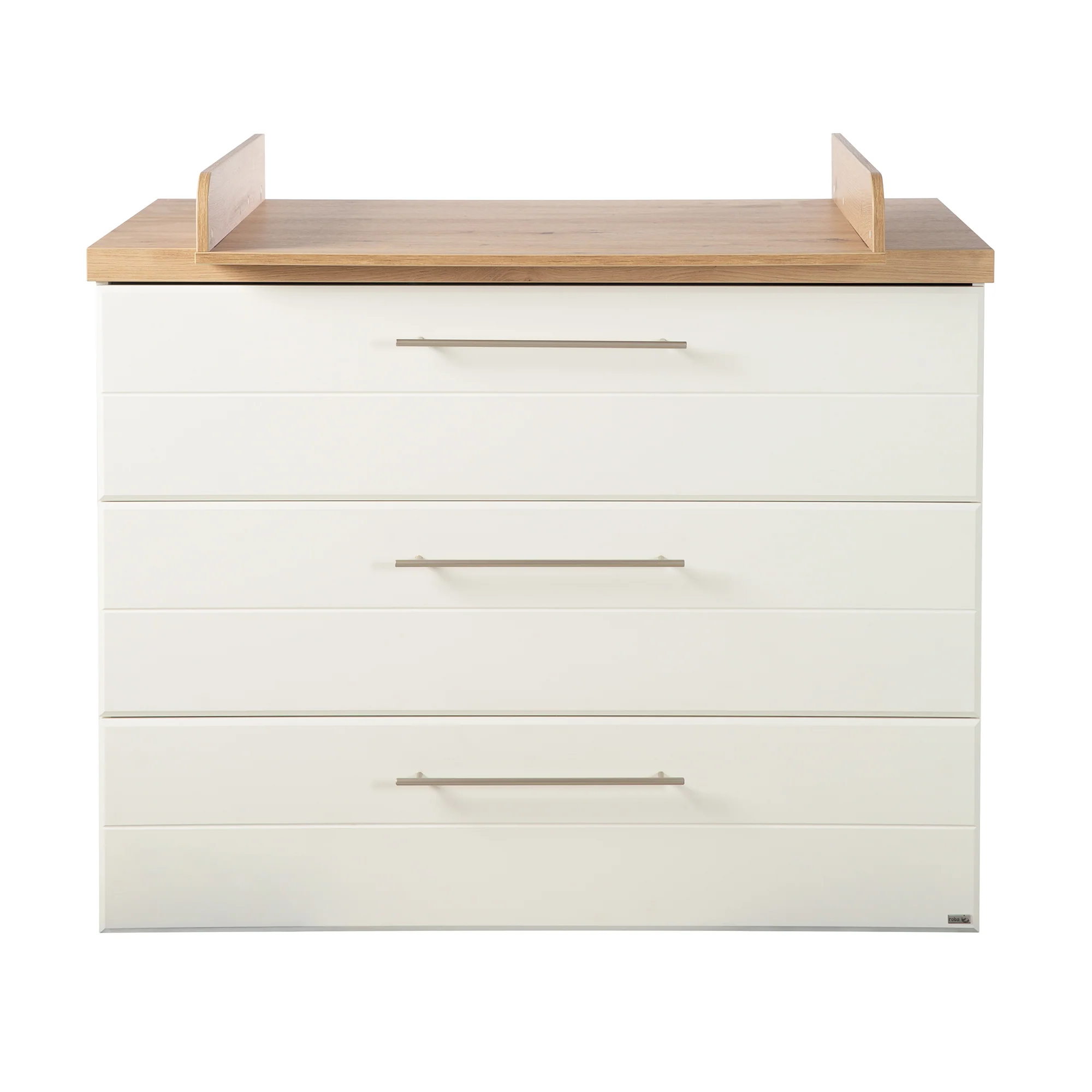 Wickelkommode 'Nele' breit, inkl. Wickelansatz, 3 Schubladen, Kranz in 'Artisan Eiche' - Image 7