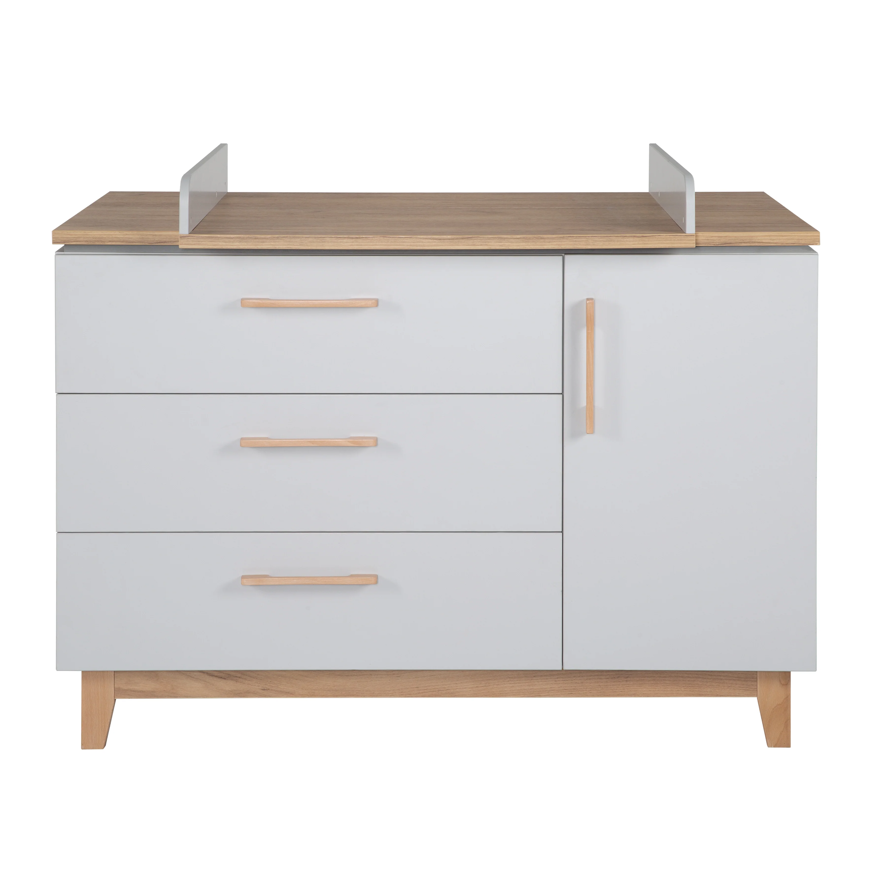 Wickelkommode 'Caro' mit Wickelansatz, Soft-Close, 1 Tür, 3 Schubladen, Wickelhöhe 94 cm - Image 3