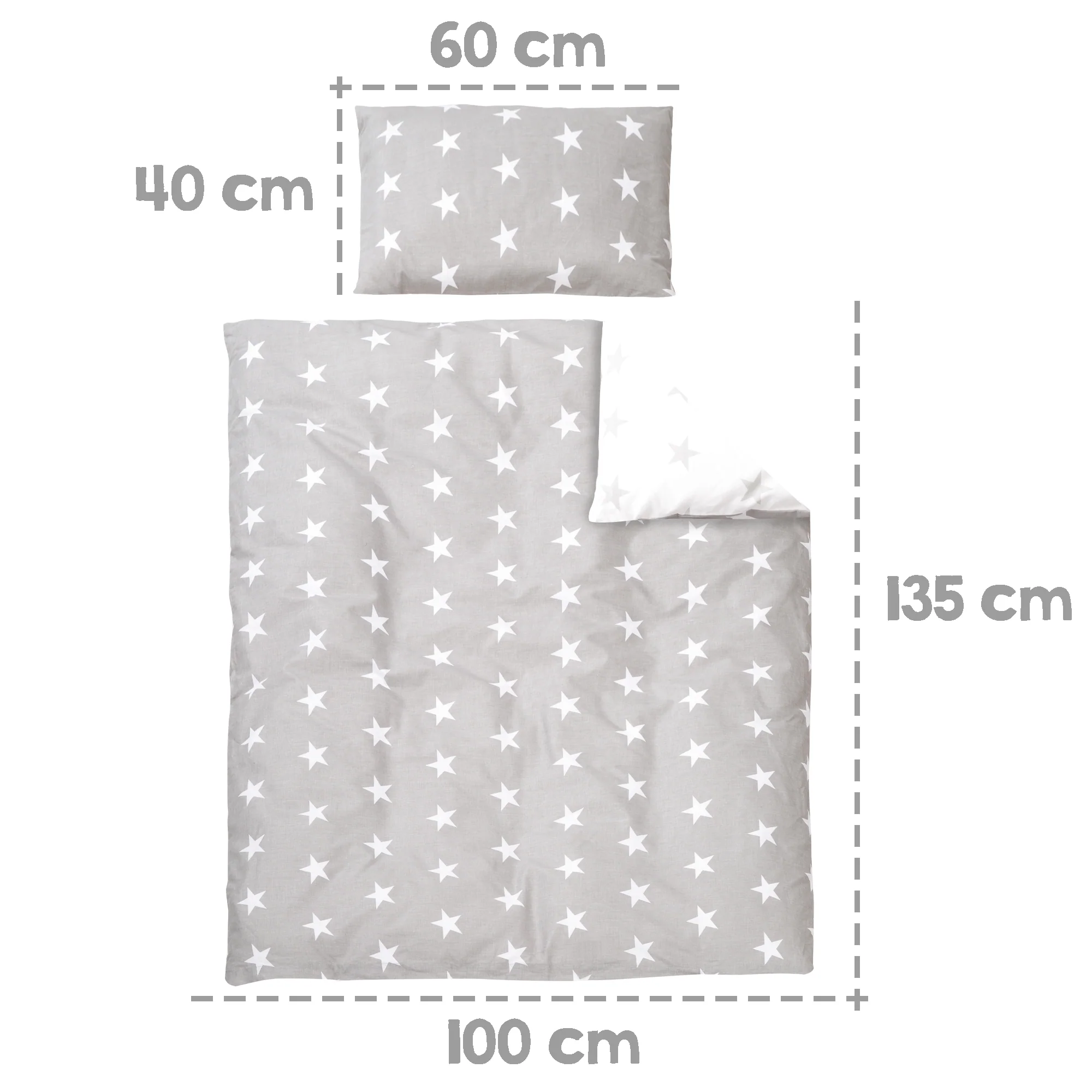 Komplettbettset 'Little Stars', 70 x 140 cm, umbaubar, inkl. Bettwäsche, Himmel, Nest & Matratze - Image 9
