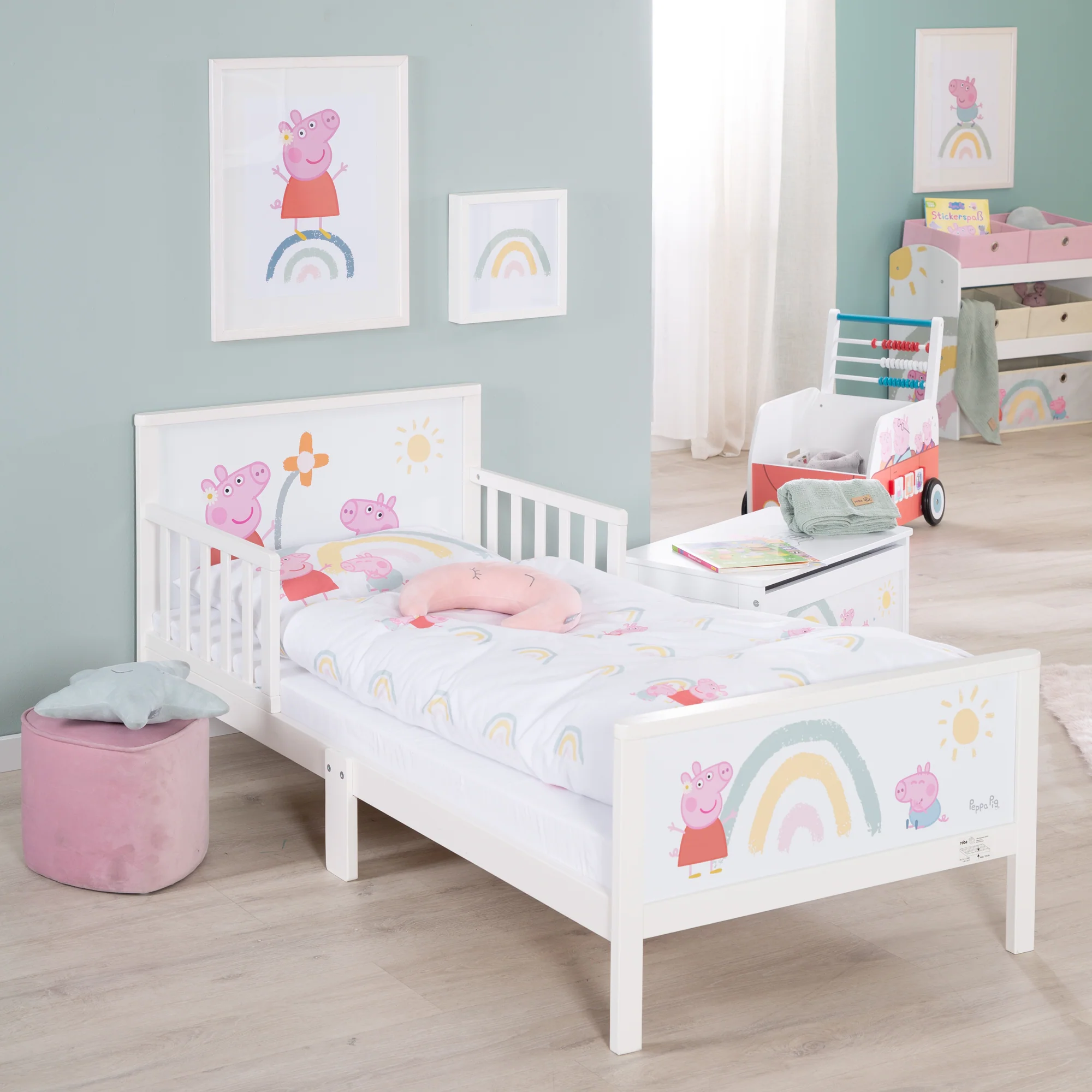 Toddler-Themenbett 'Peppa Pig' 70 x 140 cm inkl. Lattenrost & Bettwäsche - Image 7