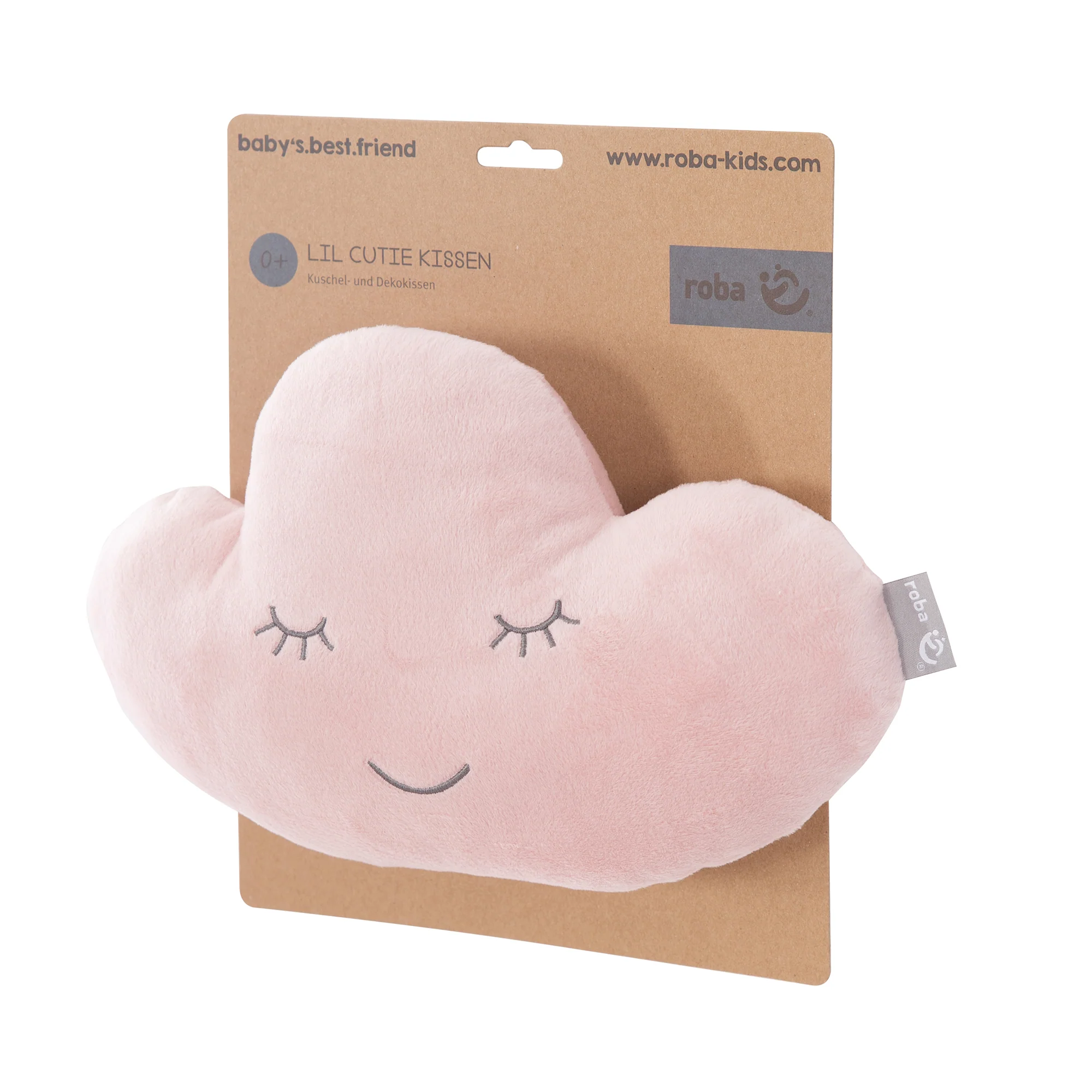 Kuschelkissen Wolke 'roba Style', Rosa/Mauve, flauschiges Dekokissen für Baby- & Kinderzimmer - Image 3
