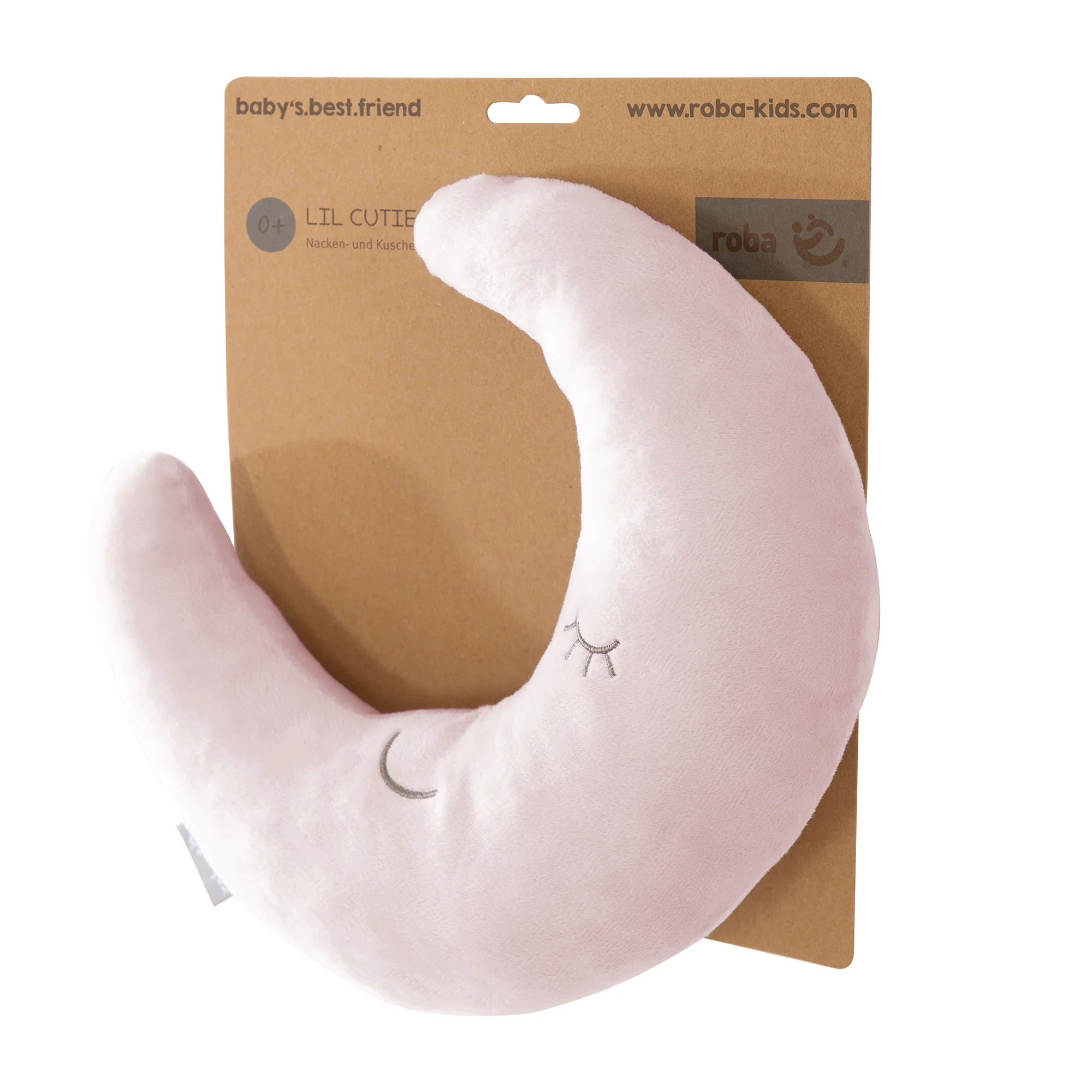 Nackenkissen in Mond-Form 'roba Style' - Weiches Dekokissen - Rosa / Mauve - Image 3