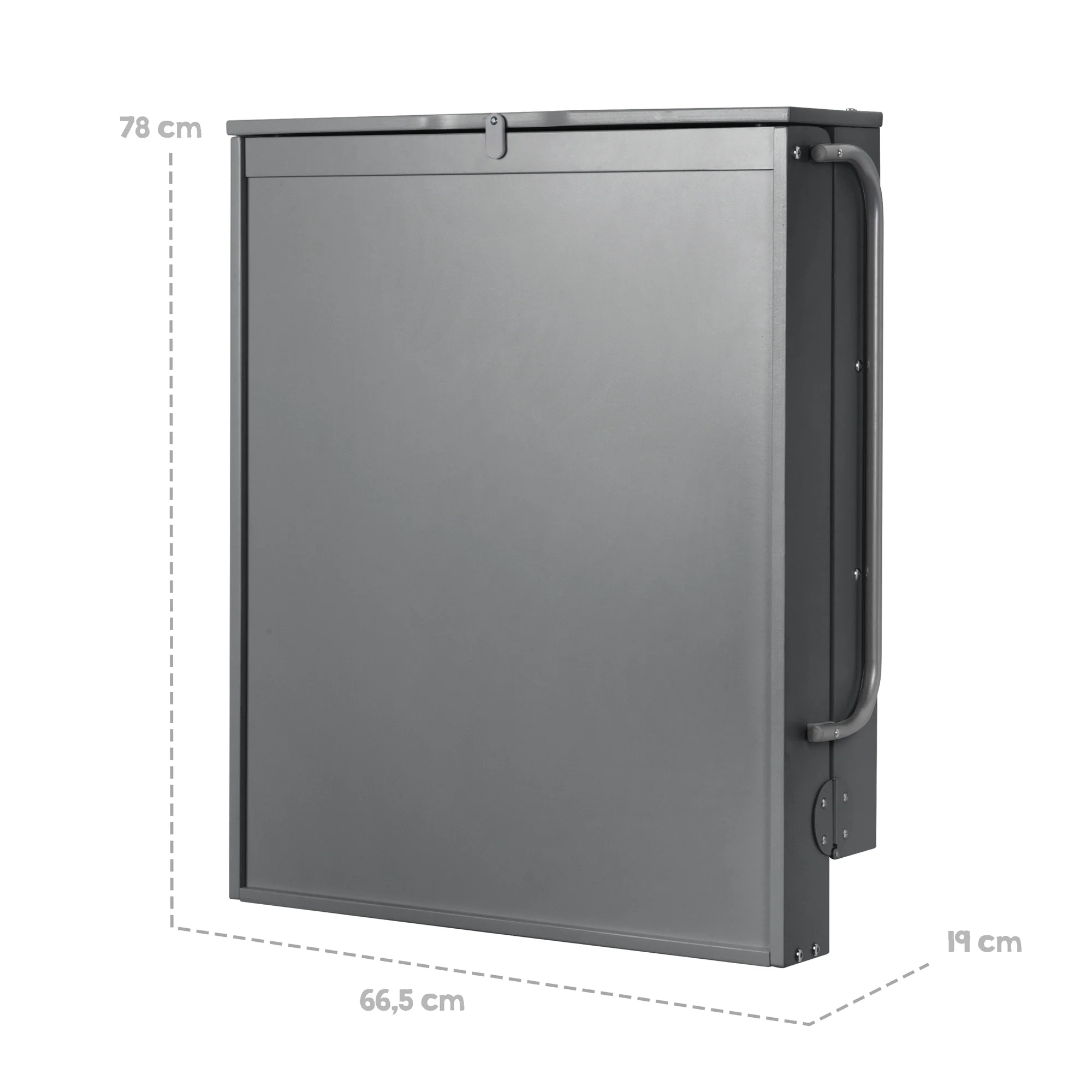 Wandwickelregal anthrazit inkl Wickelauflage 'roba Style grau' - Image 9