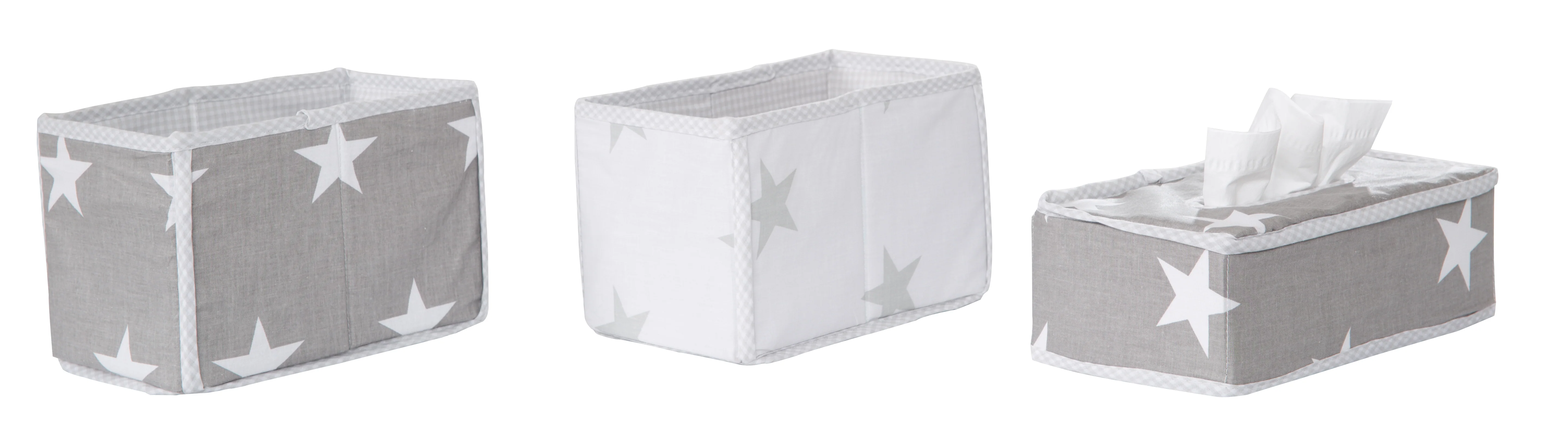 Pflegeorganizer-Set 'Little Stars', 3-tlg, 2 Boxen für Windeln & Wickelzubehör, 1 Dekobox - Image 4