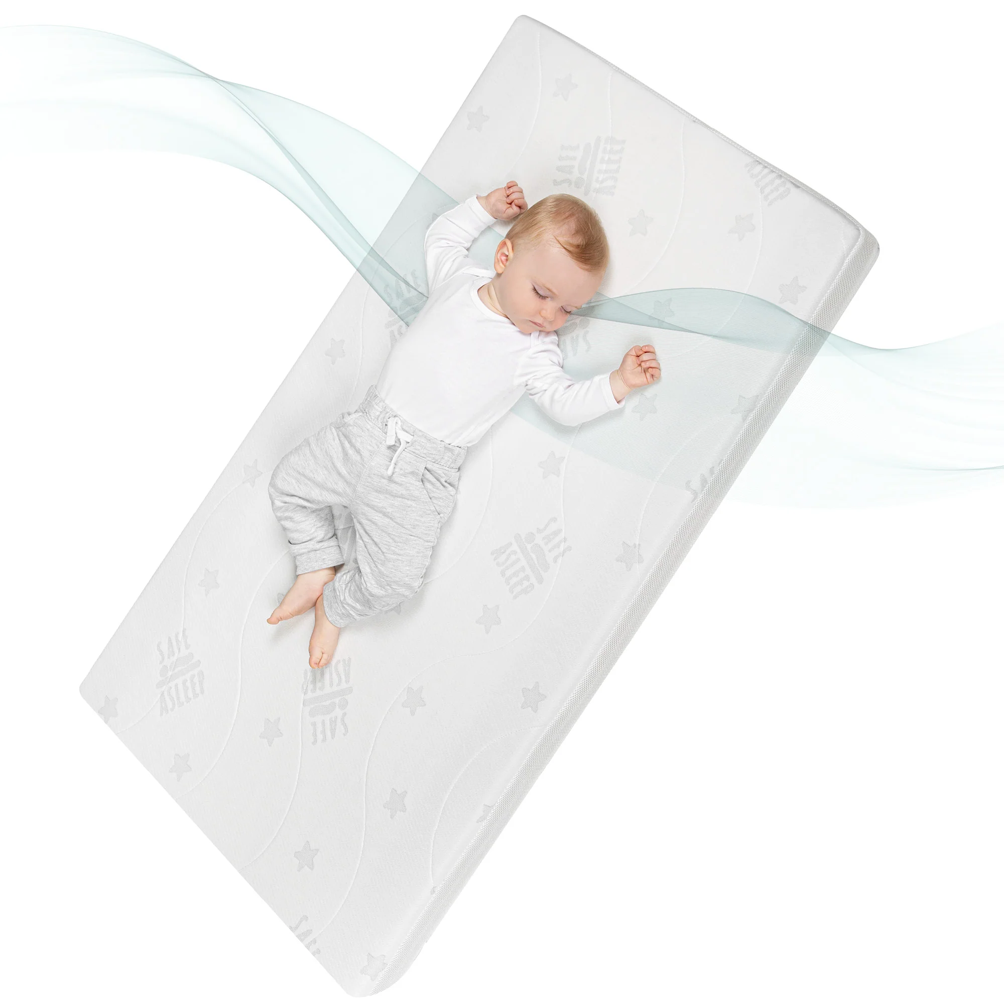 Babybettmatratze 'safe asleep®', AIR BALANCE PLUS, 70 x 140 x 9 cm, für optimales Schlafklima - Image 25