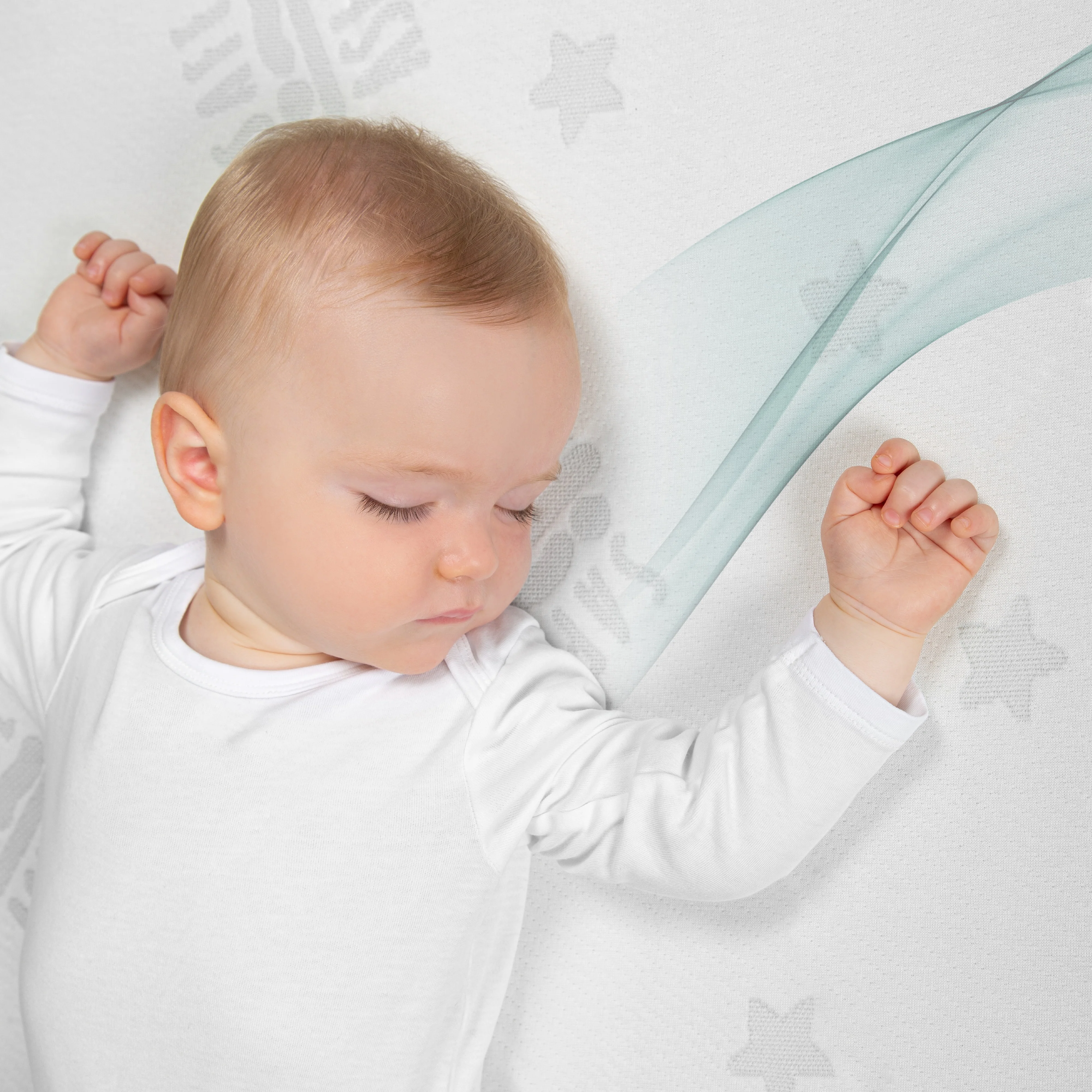 Baby- & Kinderbettmatratze COMFORT AIR ROLL safe asleep® mit Jacquard-Bezug - Image 2