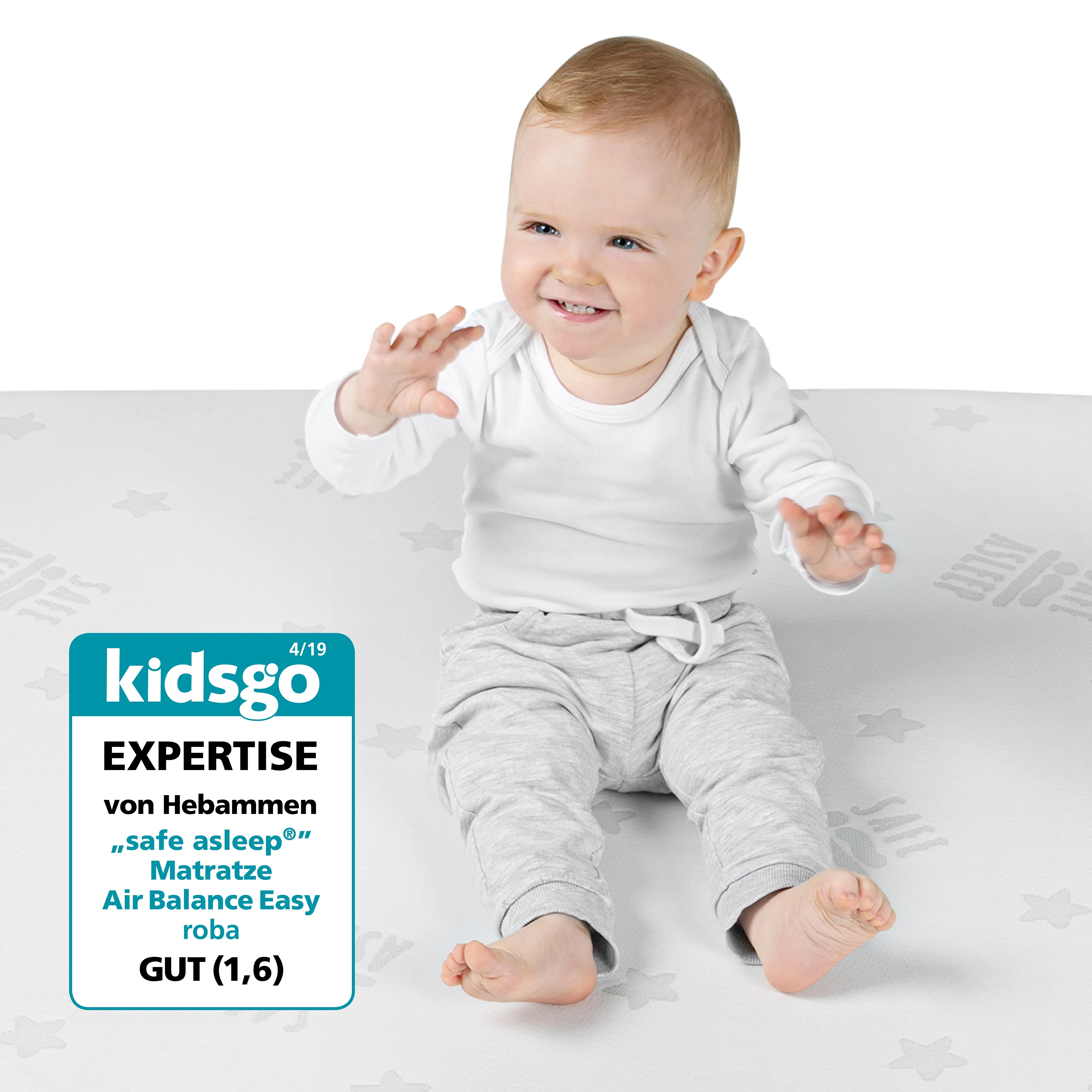 Baby- & Kinderbettmatratze COMFORT AIR ROLL safe asleep® mit Jacquard-Bezug - Image 7